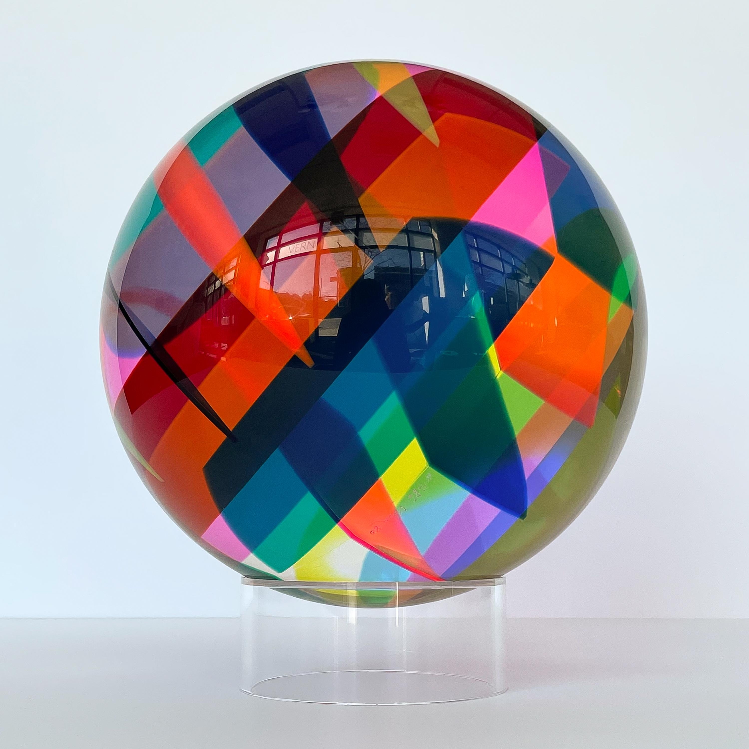 Vasa Mihich Acrylic Sphere Sculpture In Excellent Condition In Chicago, IL