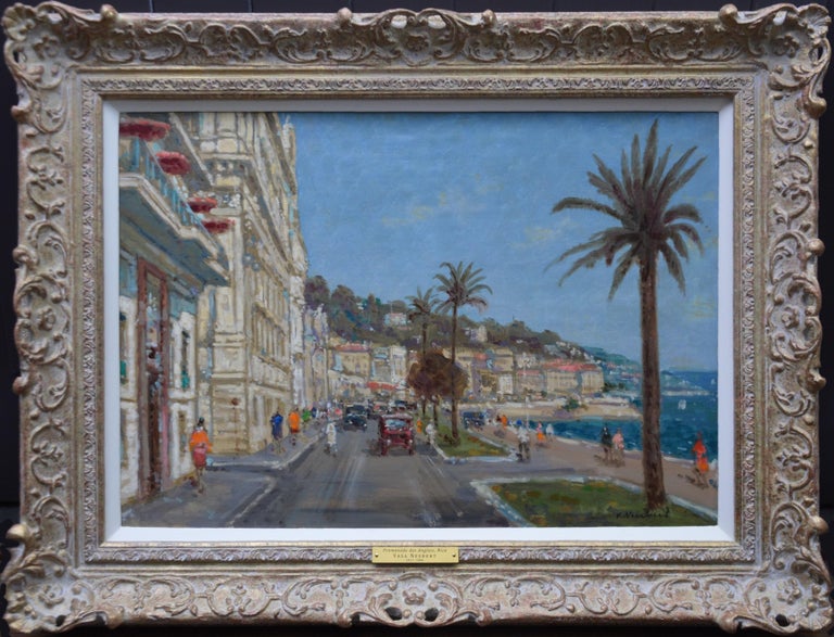 Vasa Neubert Promenade des Anglais Post Impressionist Oil Painting