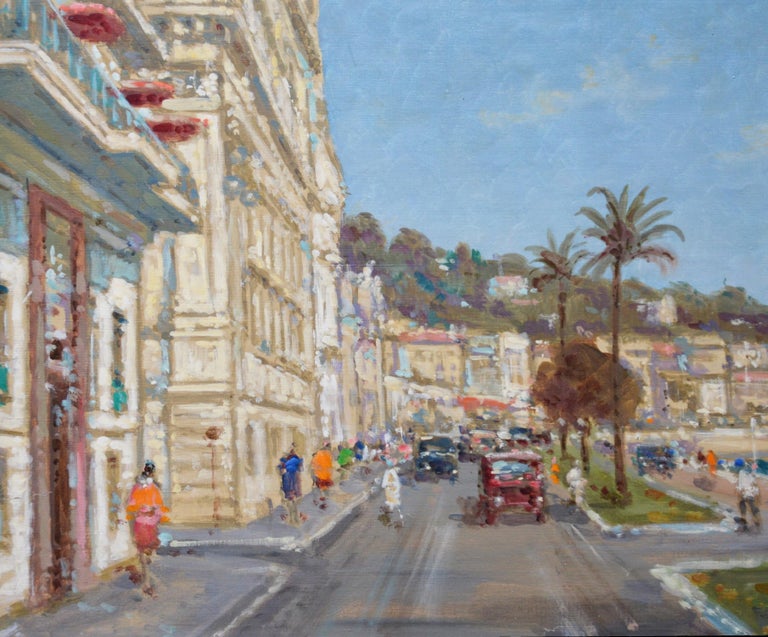 Vasa Neubert Promenade des Anglais Post Impressionist Oil Painting