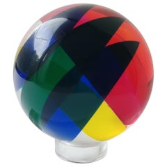 Vasa, Velizar Mihich Acrilico, sfera, scultura a sfera, firmata, datata
