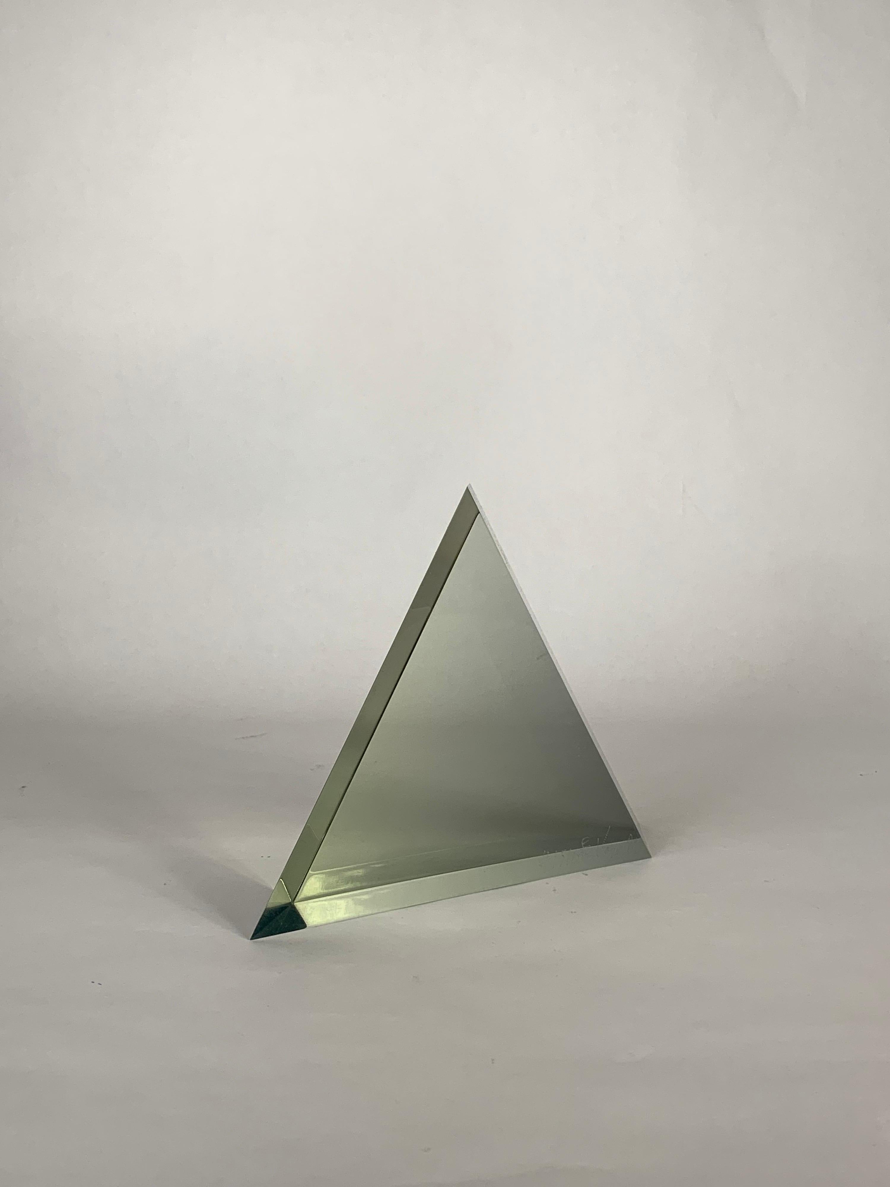 Vasa Velizar Mihich Acrylic Pyramid Sculpture In Good Condition In Chicago, IL