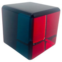 Vasa Velizar Mihich Cube Signed