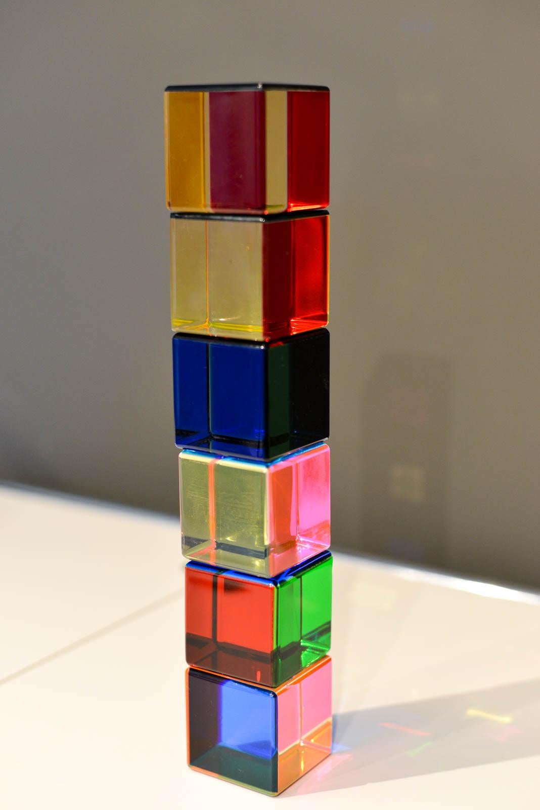 Acrylic Vasa Velizar Mihich Lucite Cubes, 2011