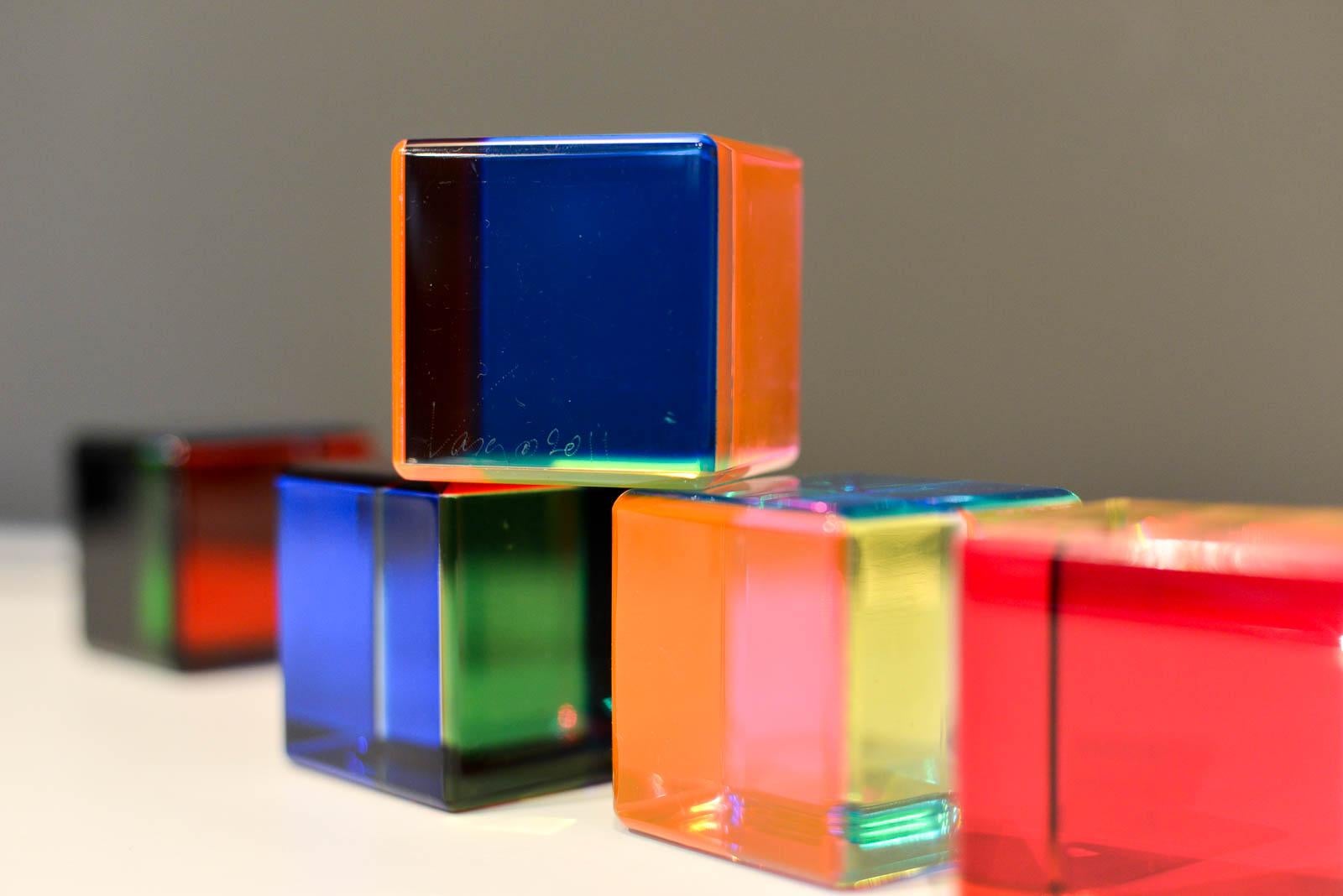 Vasa Velizar Mihich Lucite Cubes, 2011 1