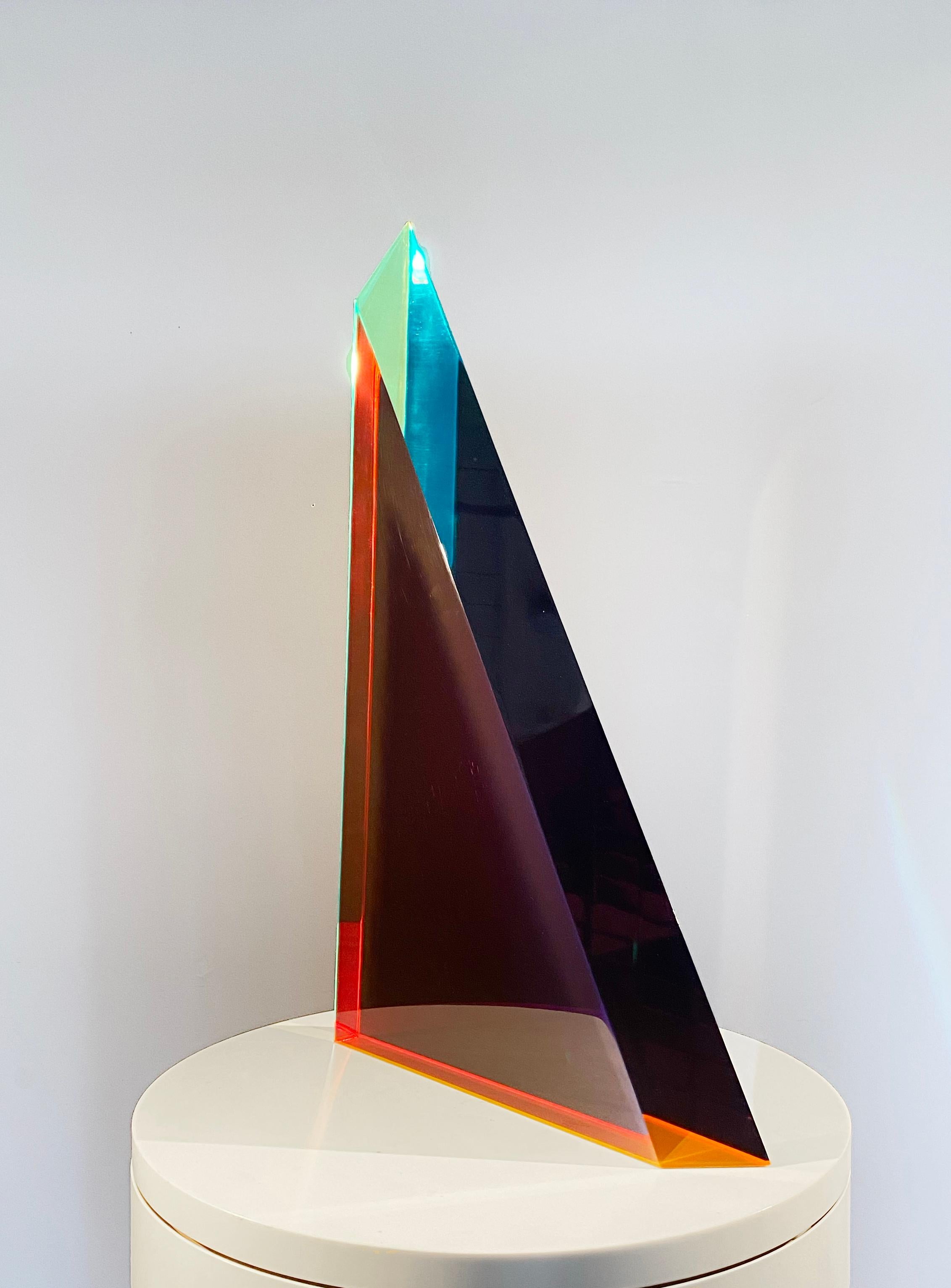 Irregular Shape #1, Color Sculpture in Resin For Sale 1