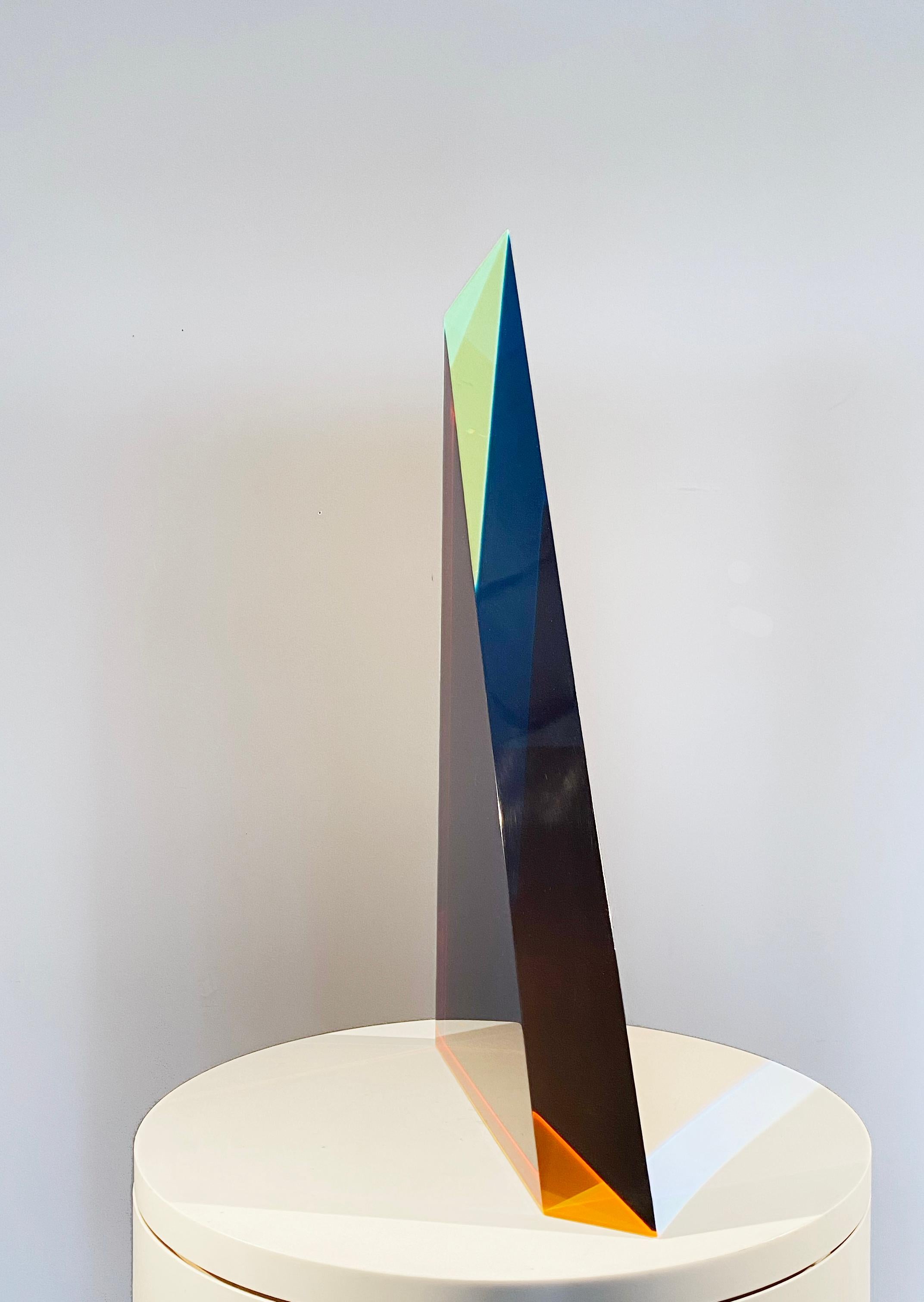 Irregular Shape #1, Color Sculpture in Resin For Sale 2