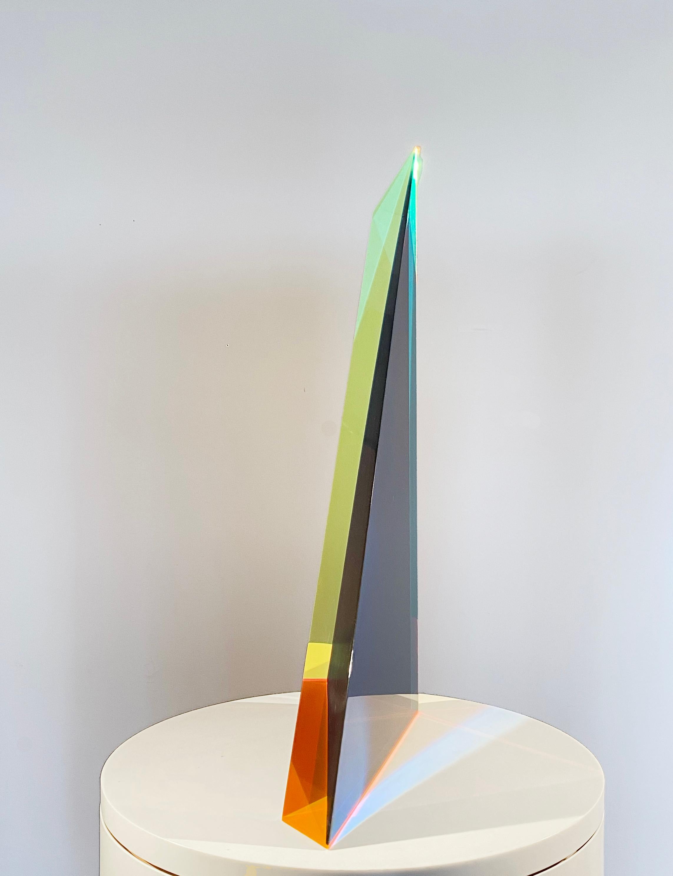 Irregular Shape #1, Color Sculpture in Resin For Sale 3