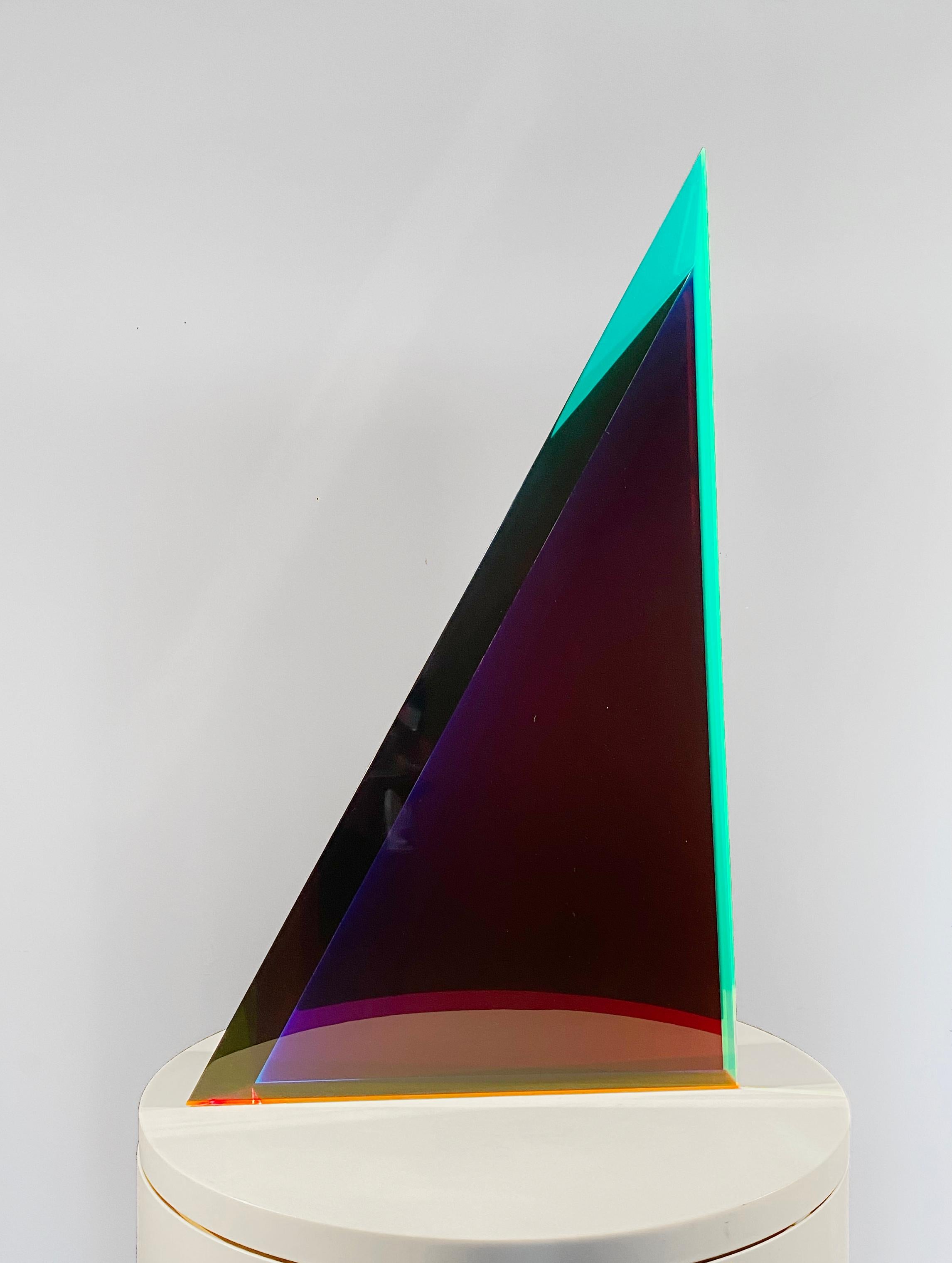 Irregular Shape #1, Color Sculpture in Resin For Sale 4