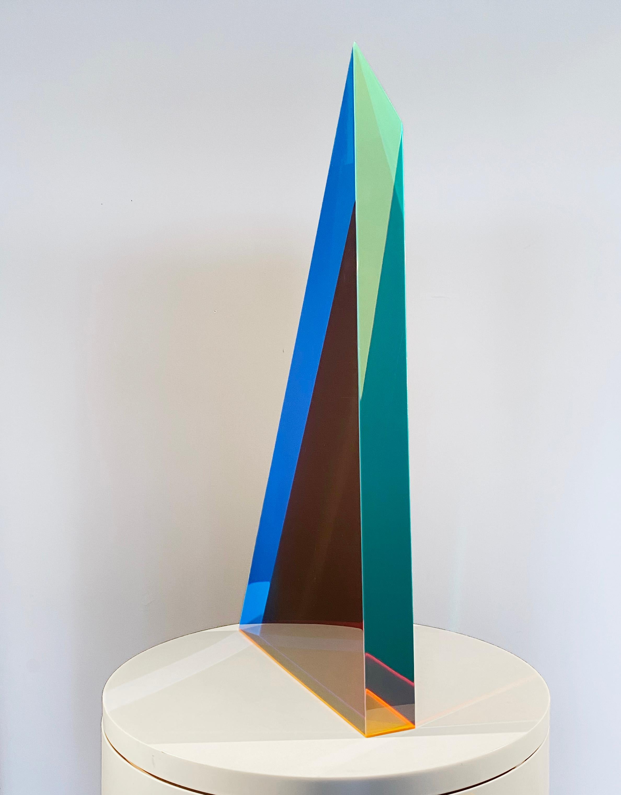 Irregular Shape #1, Color Sculpture in Resin For Sale 6