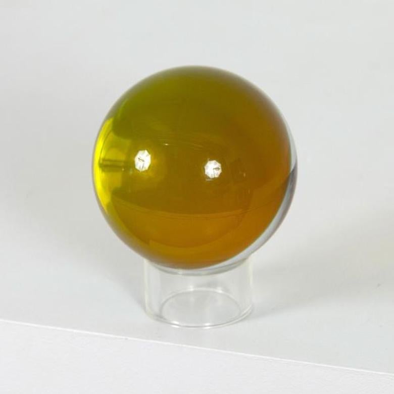 Olive Orb - Conceptual Sculpture by Vasa Velizar Mihich