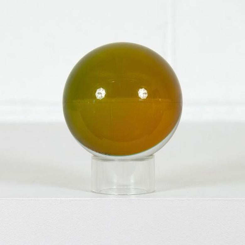 Vasa Velizar Mihich Abstract Sculpture - Olive Orb