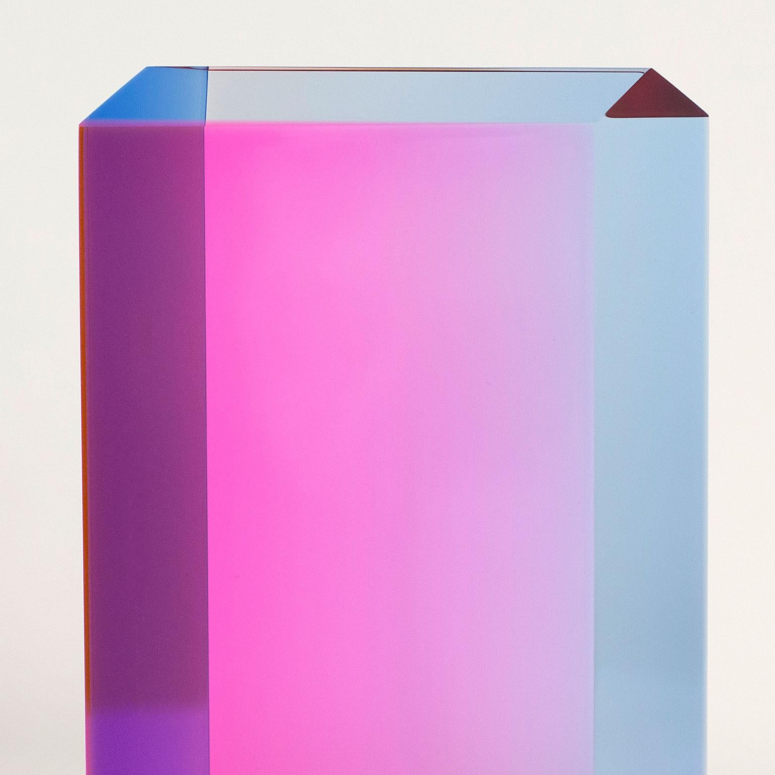 Pink Brick House - Sculpture by Vasa Velizar Mihich