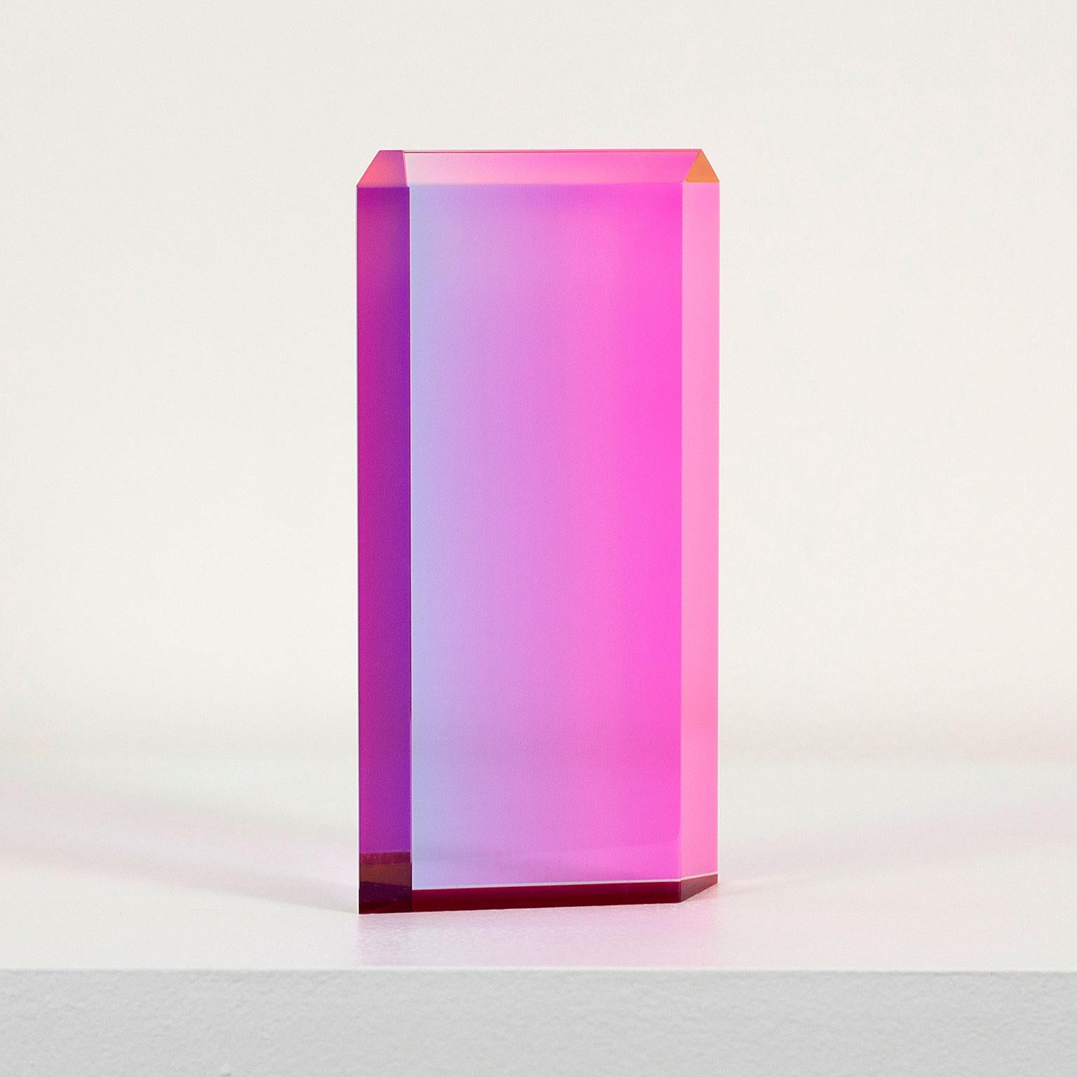 Pink Brick House - Gray Abstract Sculpture by Vasa Velizar Mihich