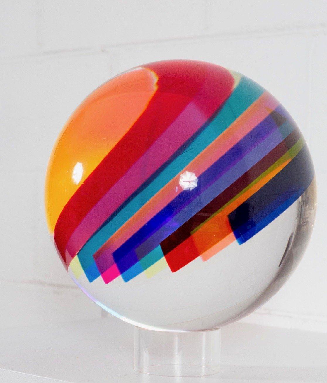 Rainbow Orb - Sculpture by Vasa Velizar Mihich