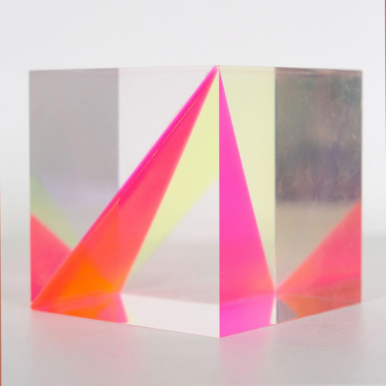 Sunshine Cube - Sculpture by Vasa Velizar Mihich