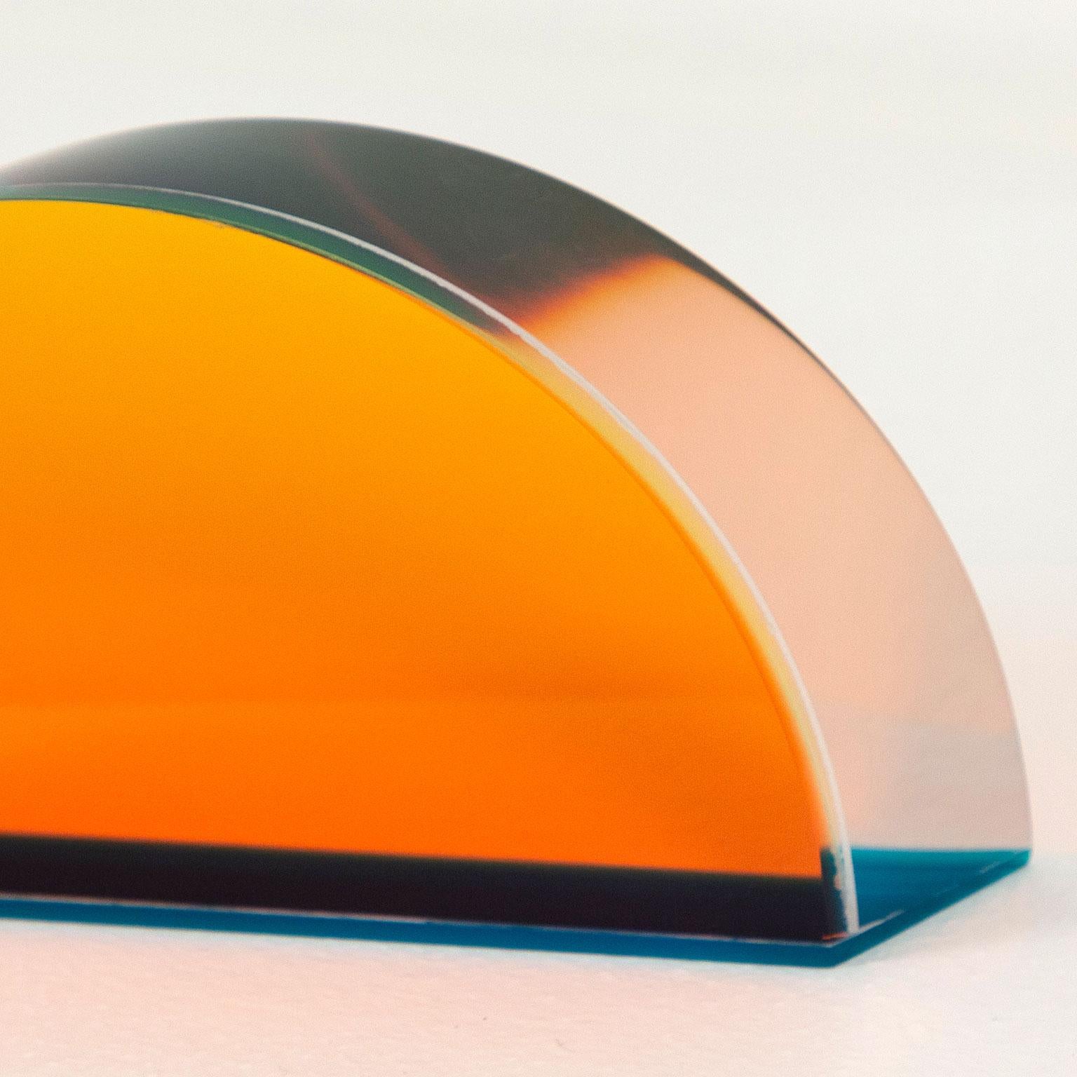 Tangerine Slice - Abstract Sculpture by Vasa Velizar Mihich
