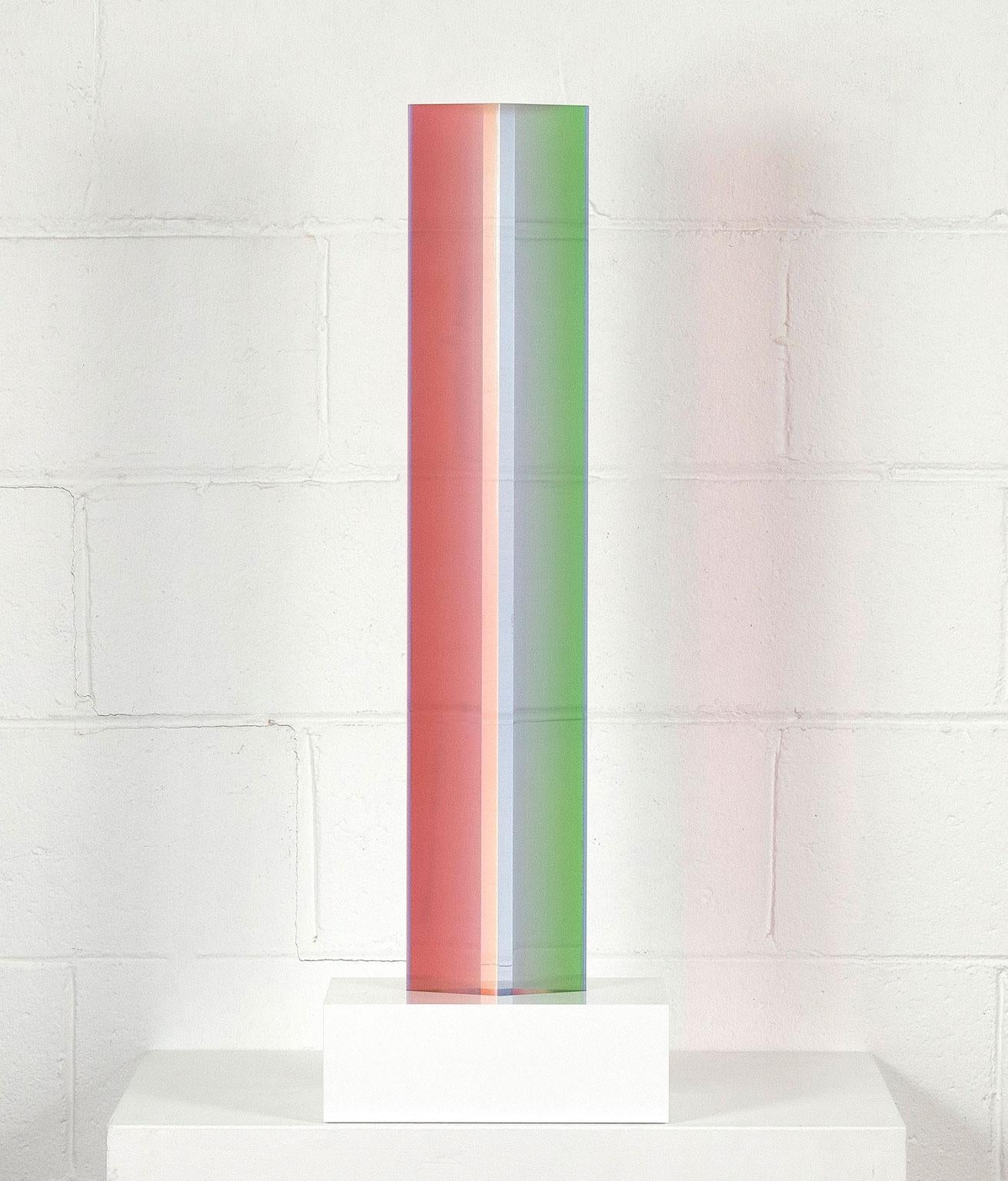 Vasa Velizar Mihich Abstract Sculpture - Vasa Mihich "Rainbow Parallelogram XL", 1977