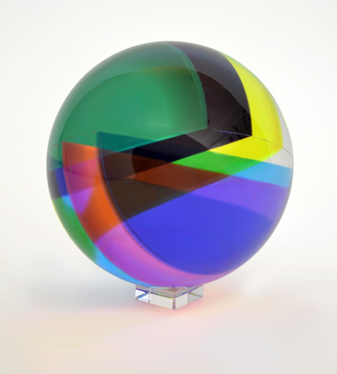 Vasa Velizar Mihich Sphere Sculpture Signed, 1989 For Sale 1