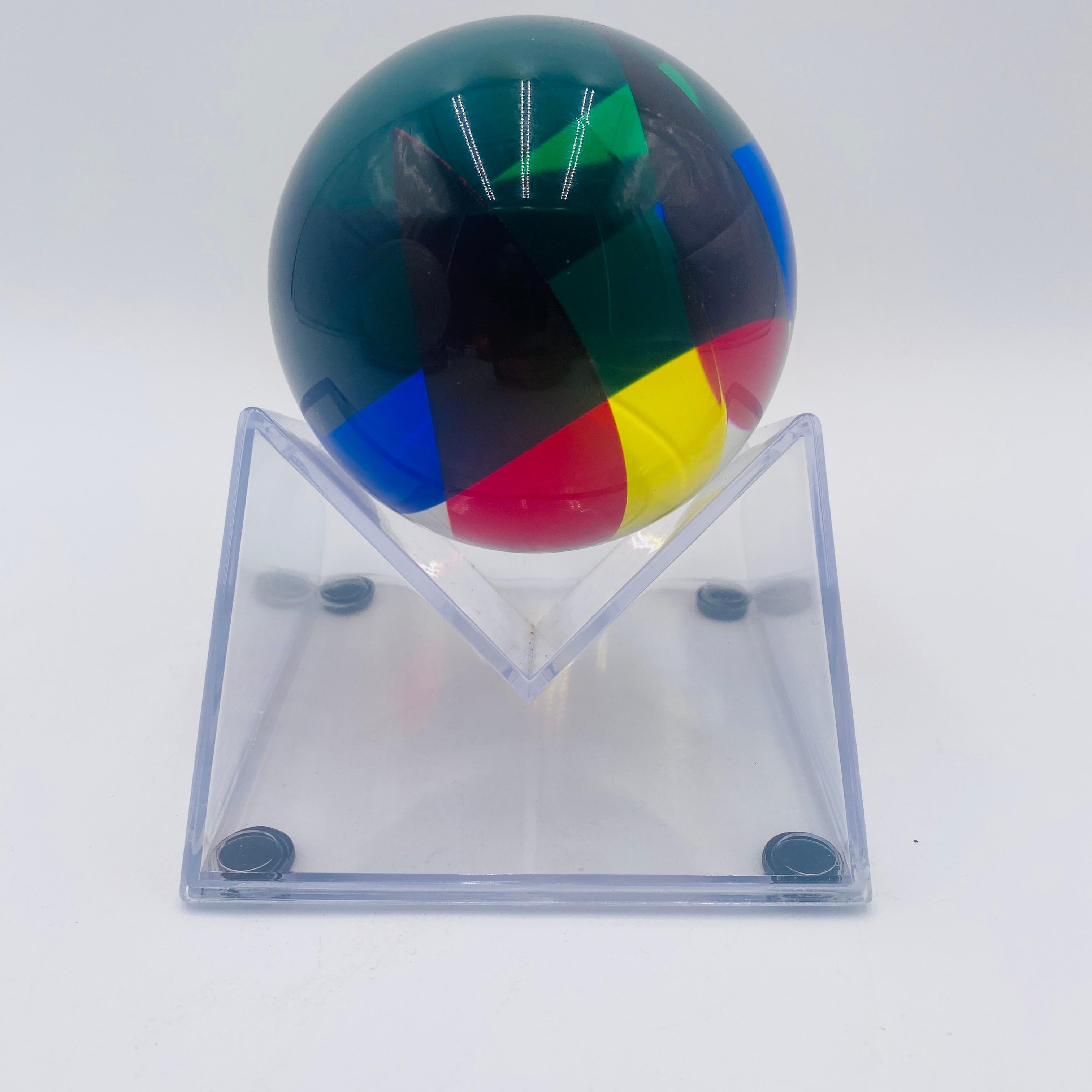 Vasa Velizar Mihich Sphere Sculpture Signed For Sale 2