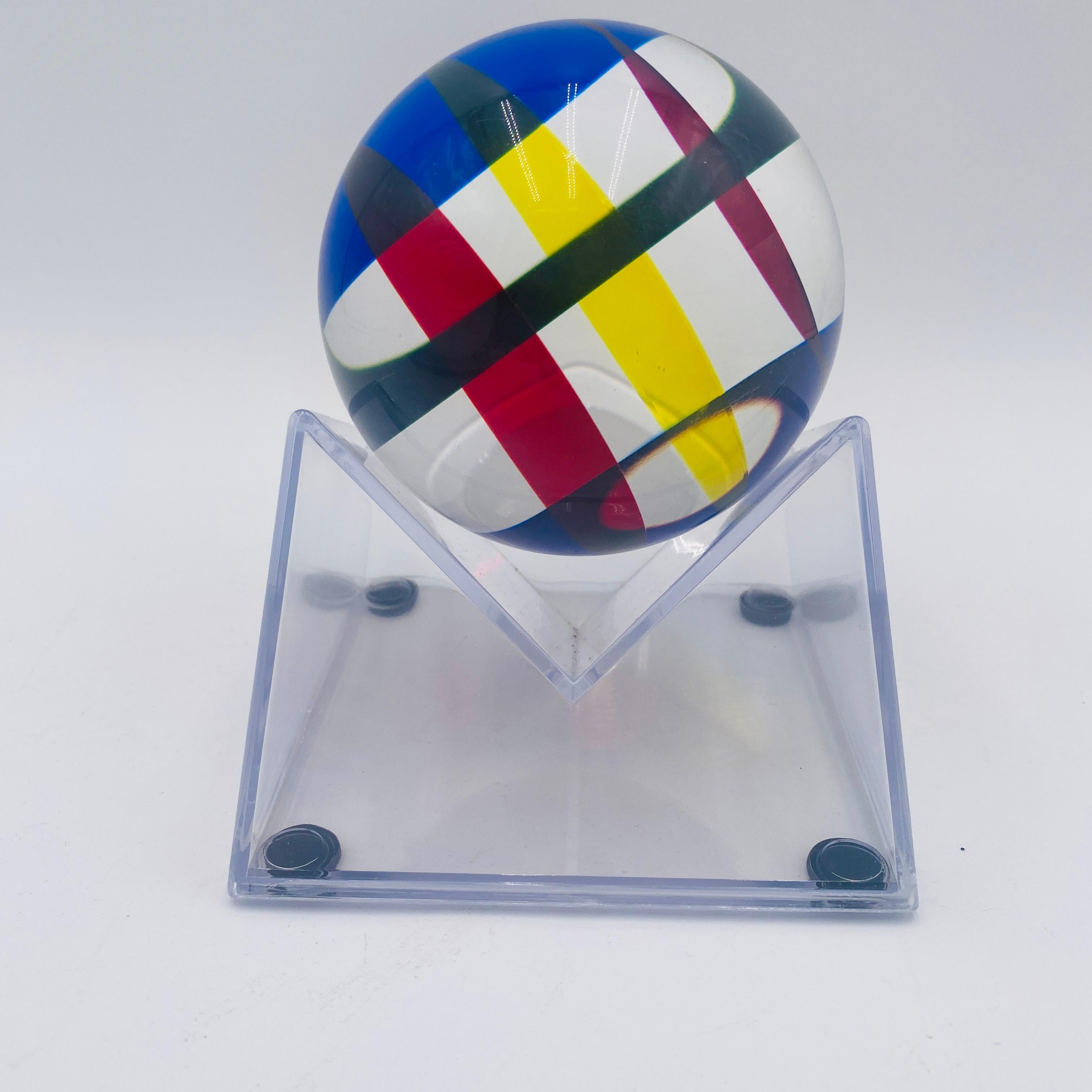 American Vasa Velizar Mihich Sphere Sculpture Signed For Sale