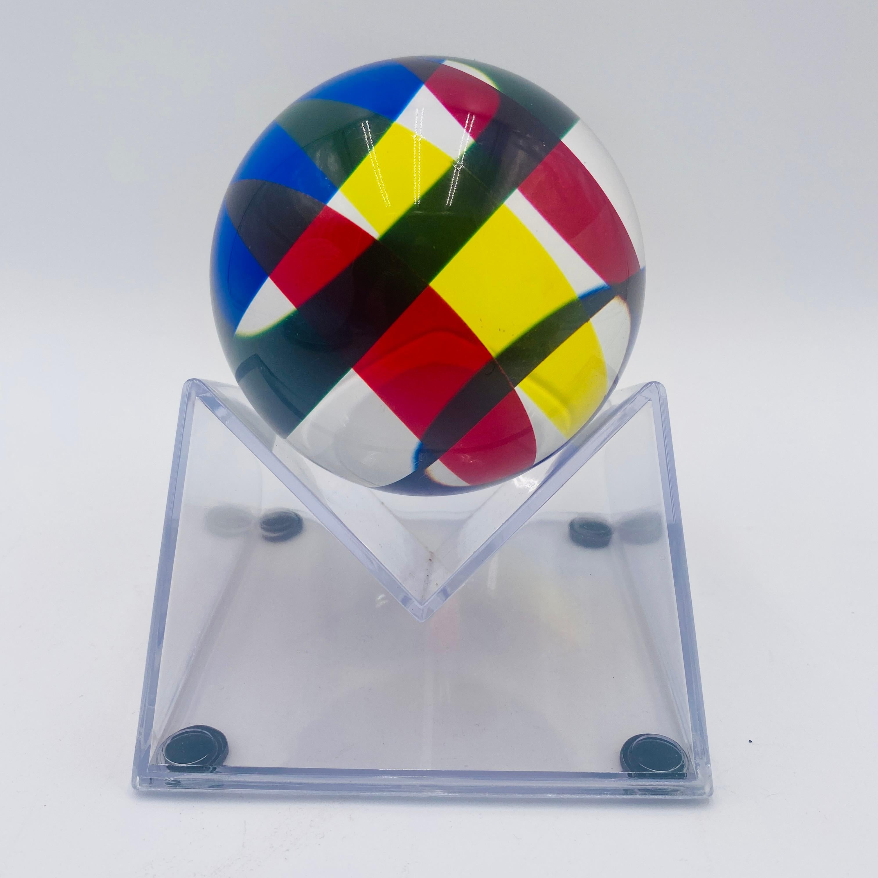 Contemporary Vasa Velizar Mihich Sphere Sculpture Signed For Sale