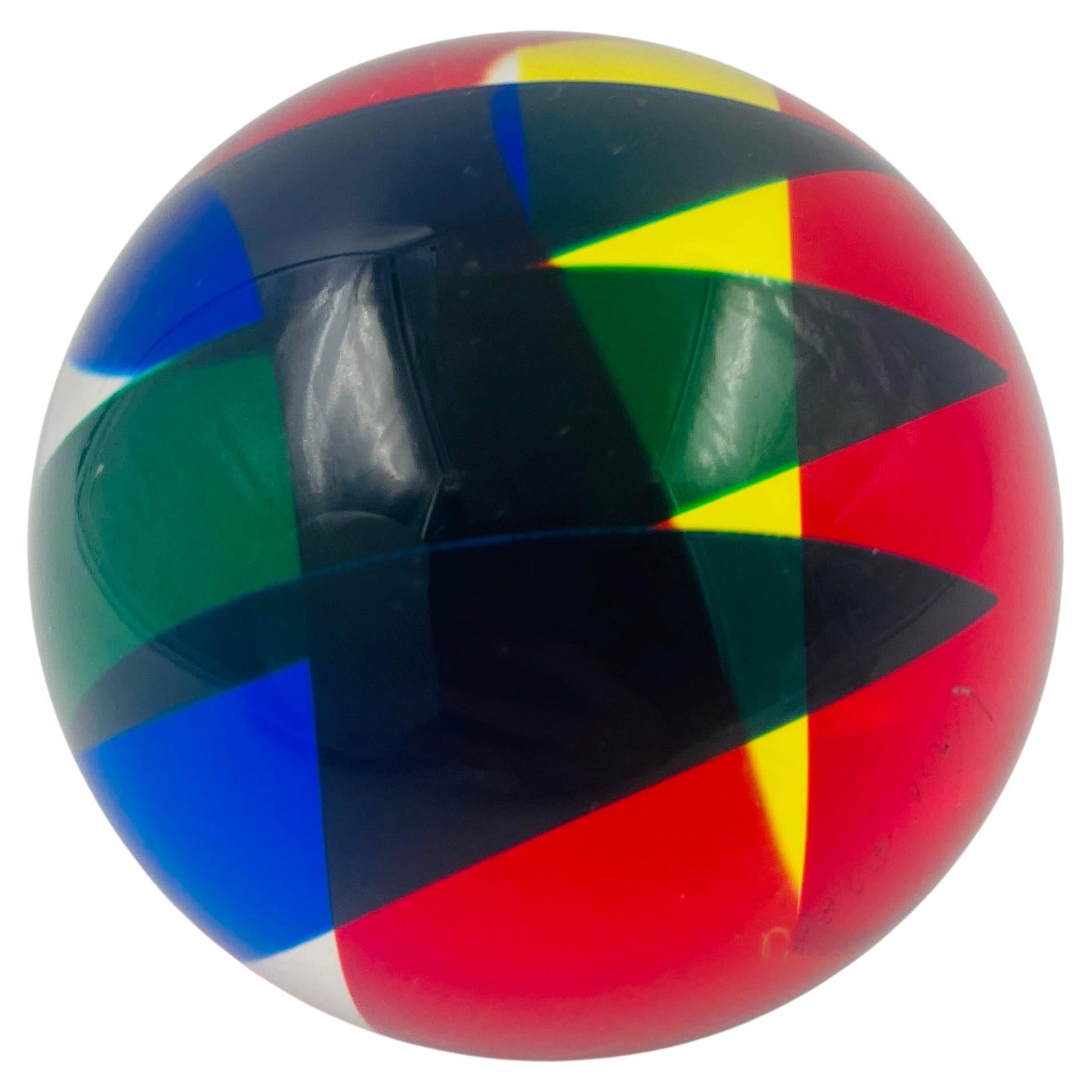 Vasa Velizar Mihich Sphere Sculpture Signed For Sale