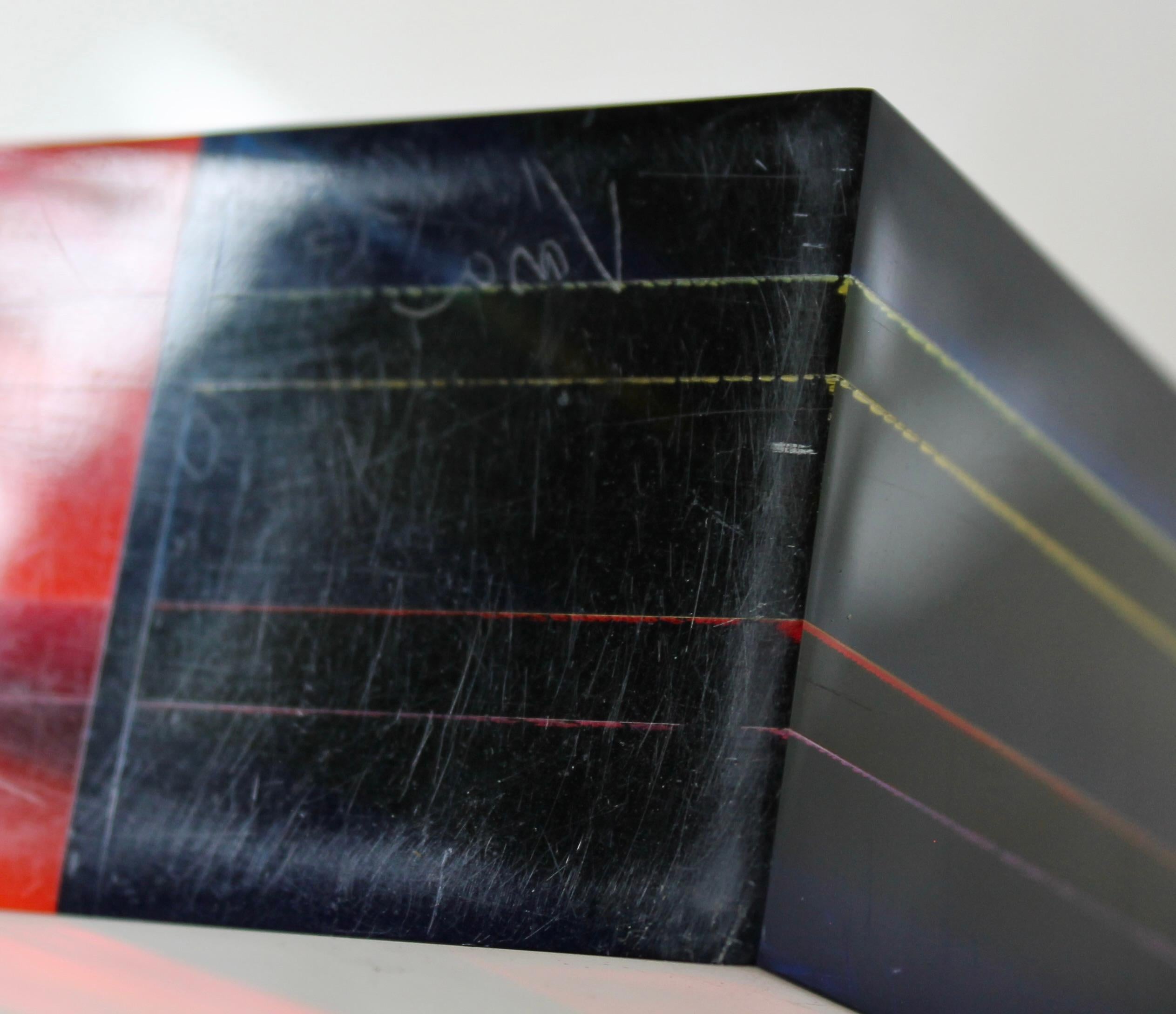 Vasa Velizar Munich Rectangular Acrylic Sculpture For Sale 5