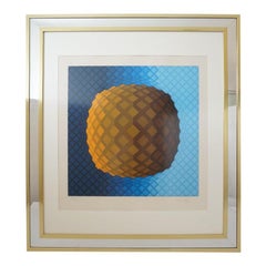 Retro Vasarely Op Art Print 226/250