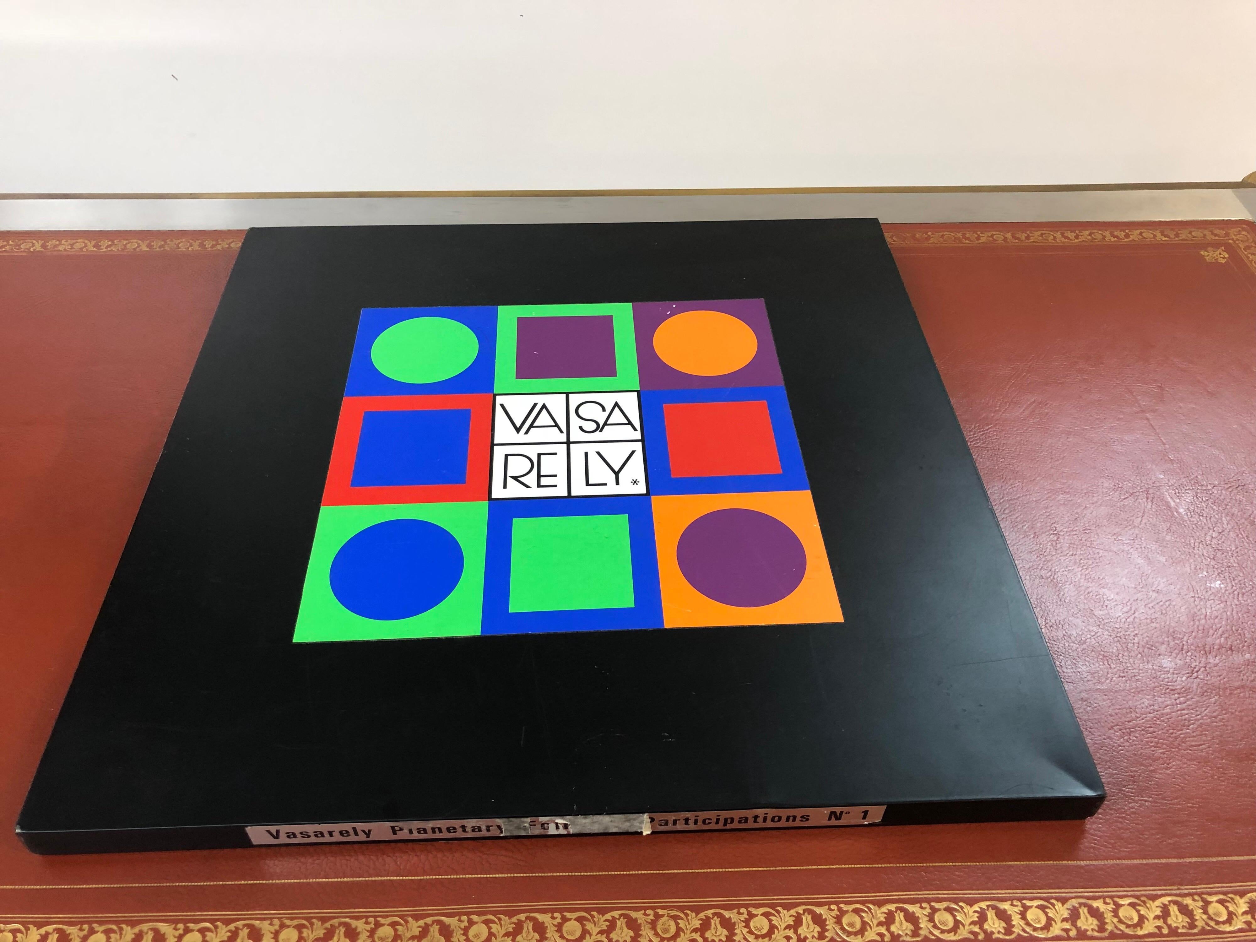 Vasarely Planetary Folklore Participation No 1 Op Art Puzzle, 1969 8