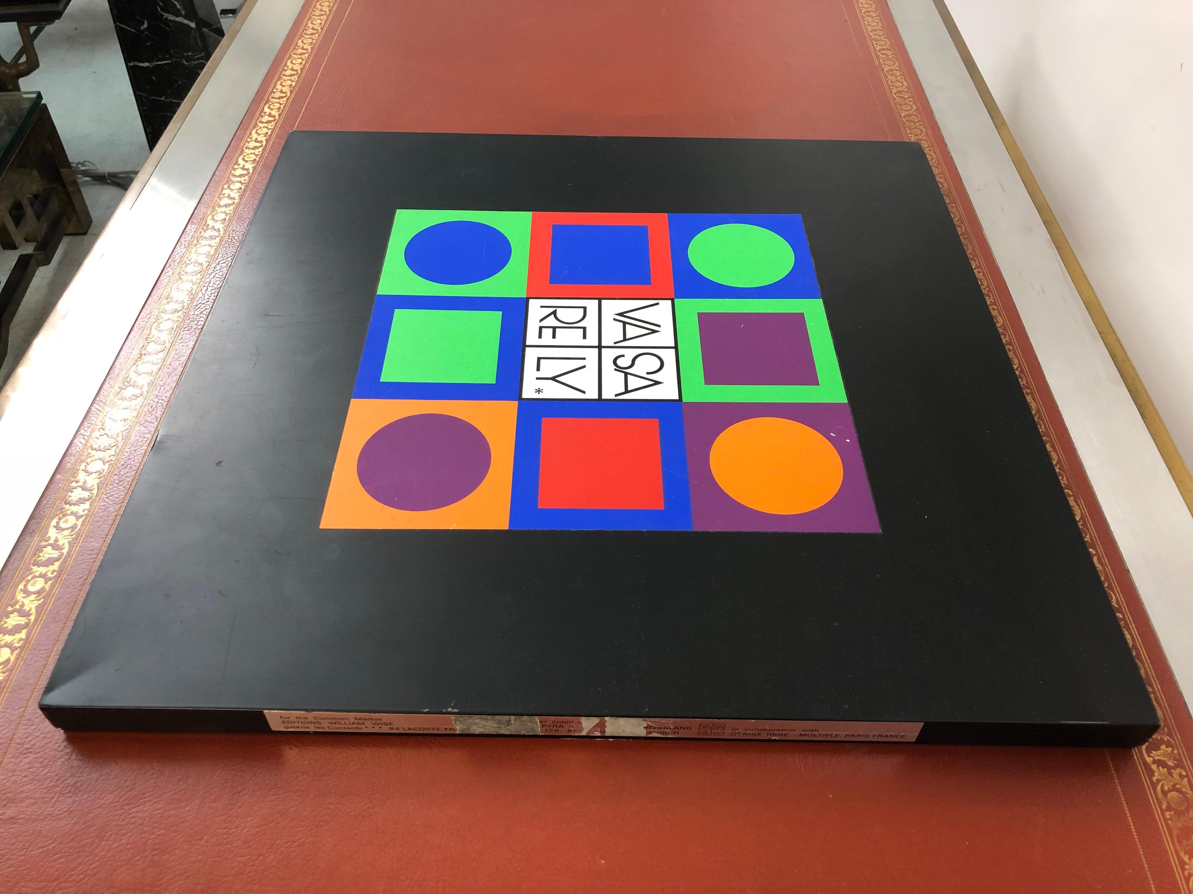 Vasarely Planetary Folklore Participation No 1 Op Art Puzzle, 1969 9