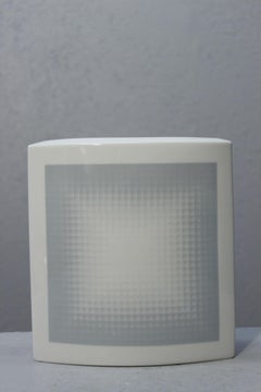 Vaso in porcellana Vasarely x Rosenthal "Das Feld" anni '70