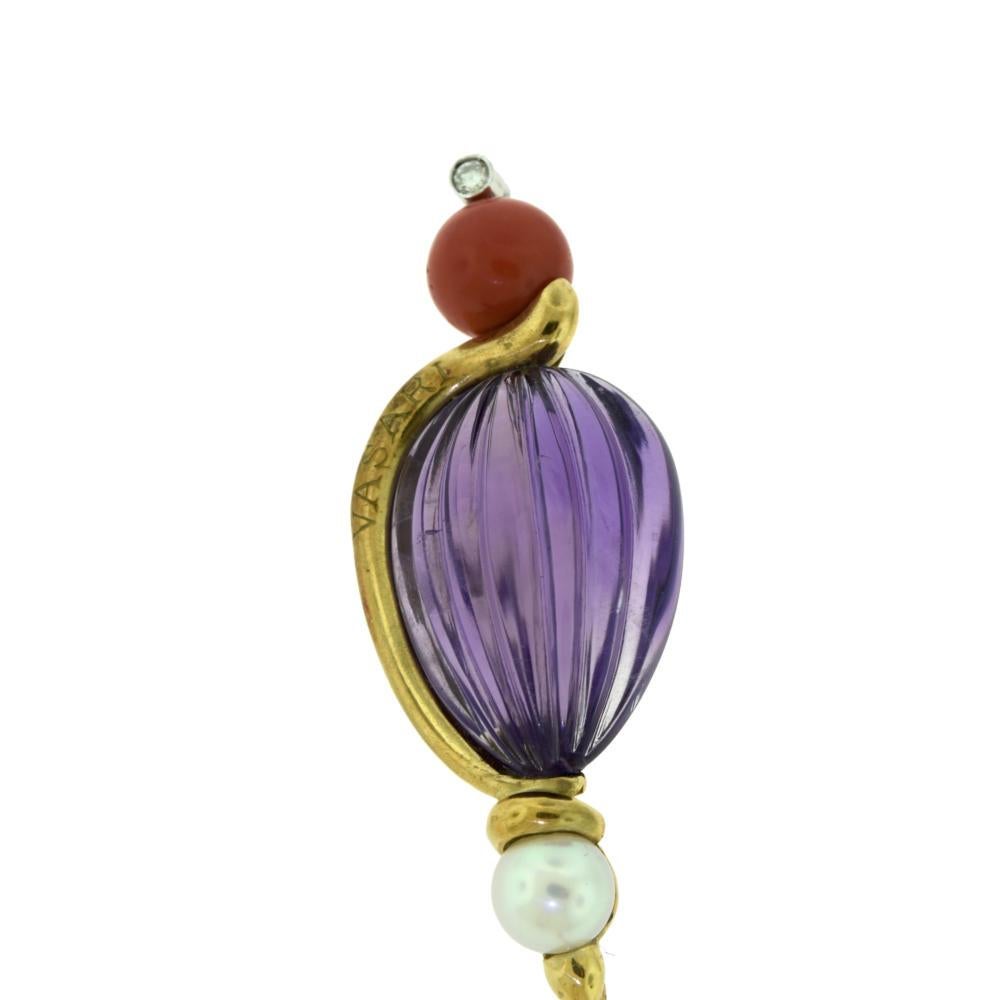 Brilliance Jewels, Miami
Questions? Call Us Anytime!
786,482,8100

Pin Dimensions: 4.5 inches x 0.9 inches (approx.)

Designer: Vasari

Style: Pin

Metal: Yellow Gold

Metal Purity: 18k 

Stones: Large Carved Amethyst

               1 Round