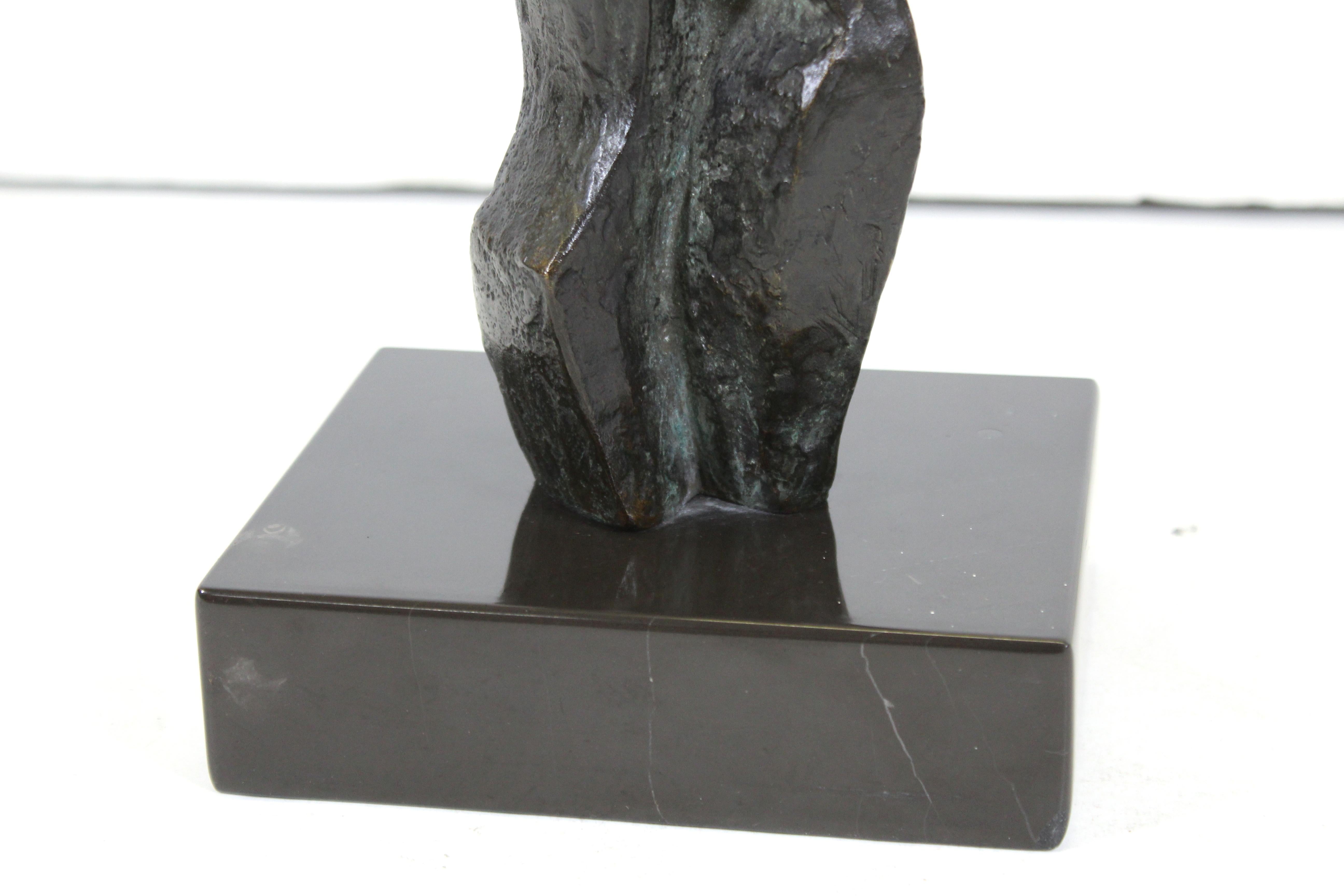Vasco Pereira da Conceição Abstract Modern Bronze Sculpture of Embracing Couple In Good Condition For Sale In New York, NY