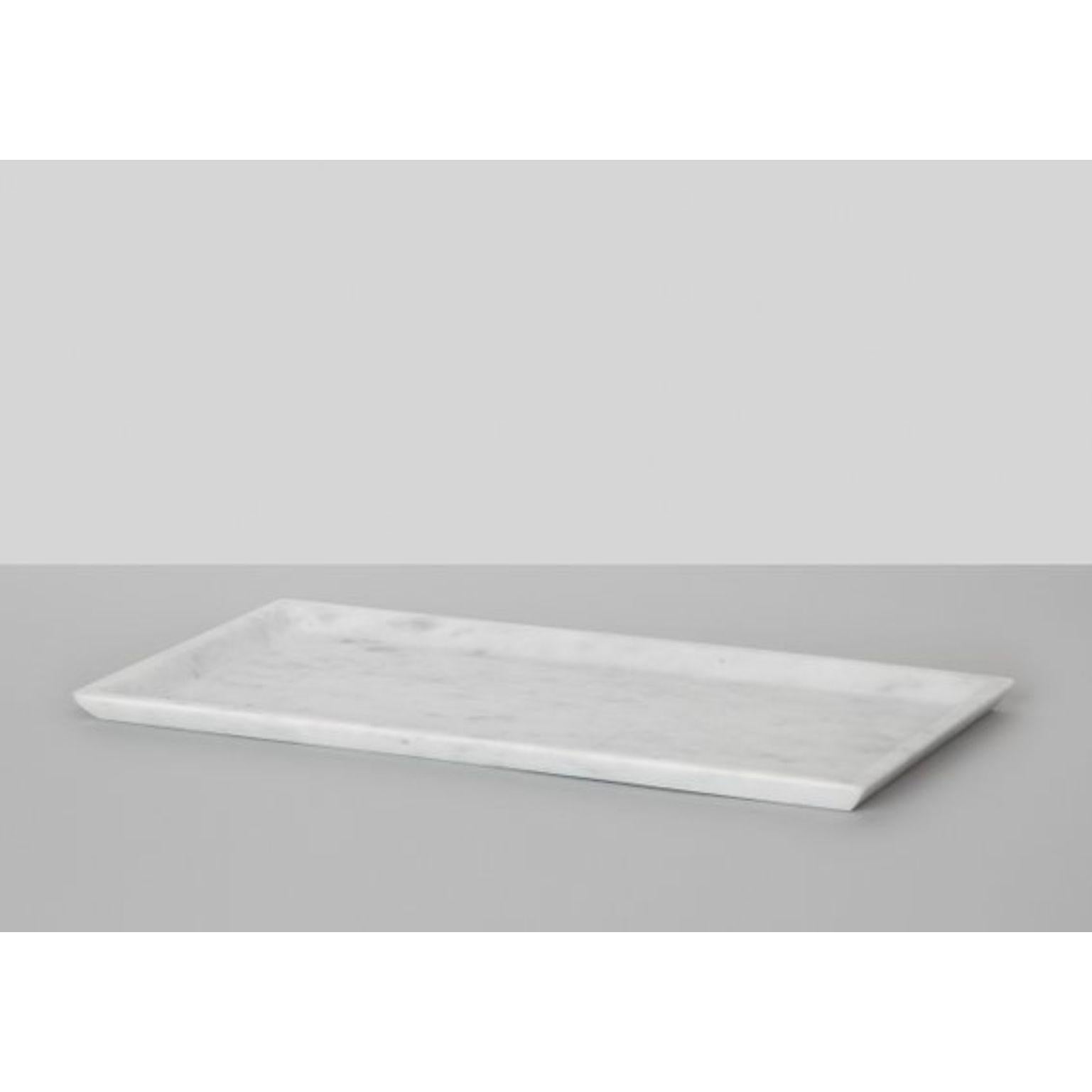 Vasco Tray, Bianco Carrara by Studioformart In New Condition In Geneve, CH