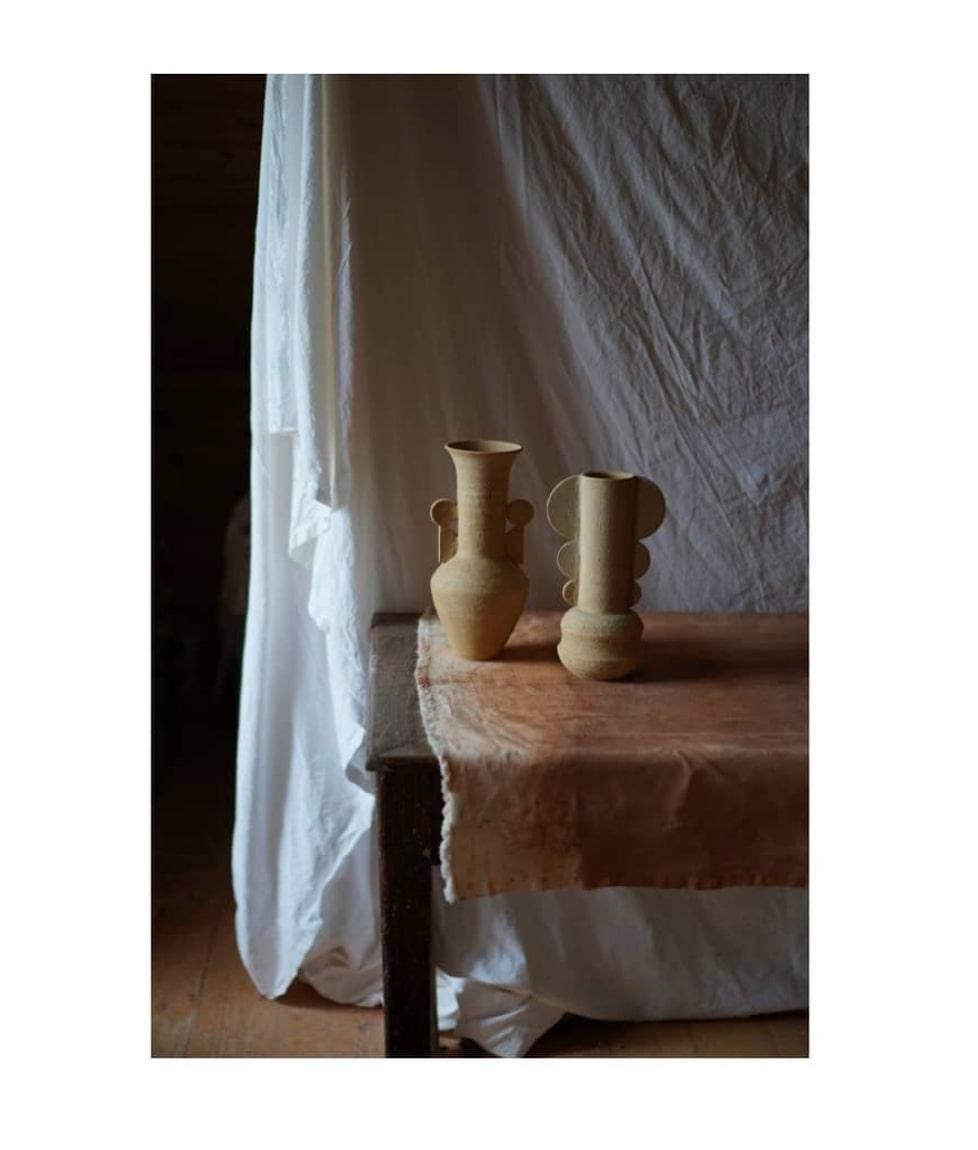 Moderne Vase 0023 Grès Roux Chamotté de Marta Dervin en vente