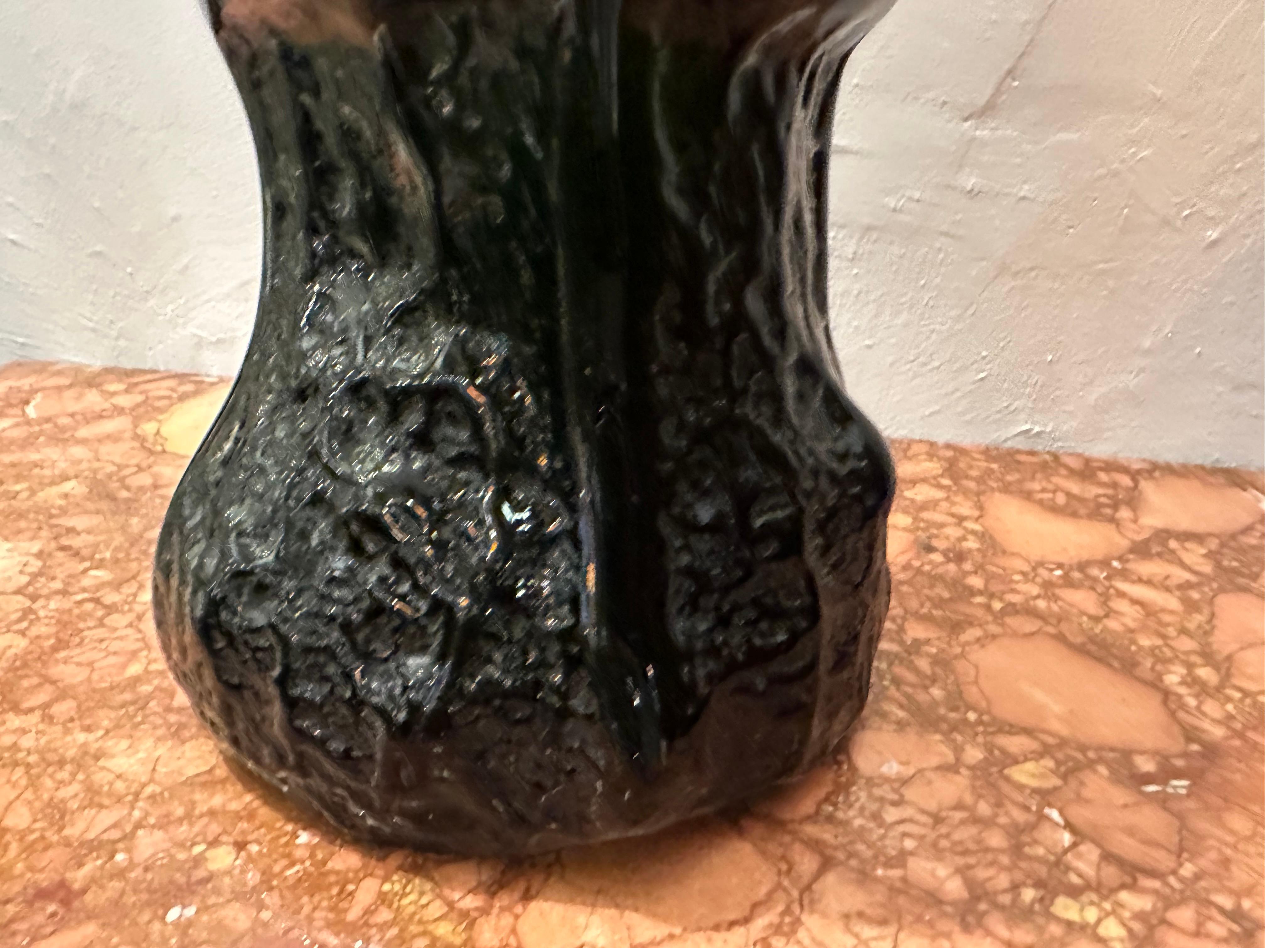 Vase 1950, Sing 'Querandi, Churba 4139/72' (Blown inside a tree trunk) For Sale 12