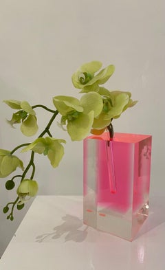 "Vase #2" Acrylic Bud Vase by Shiro Kuramata