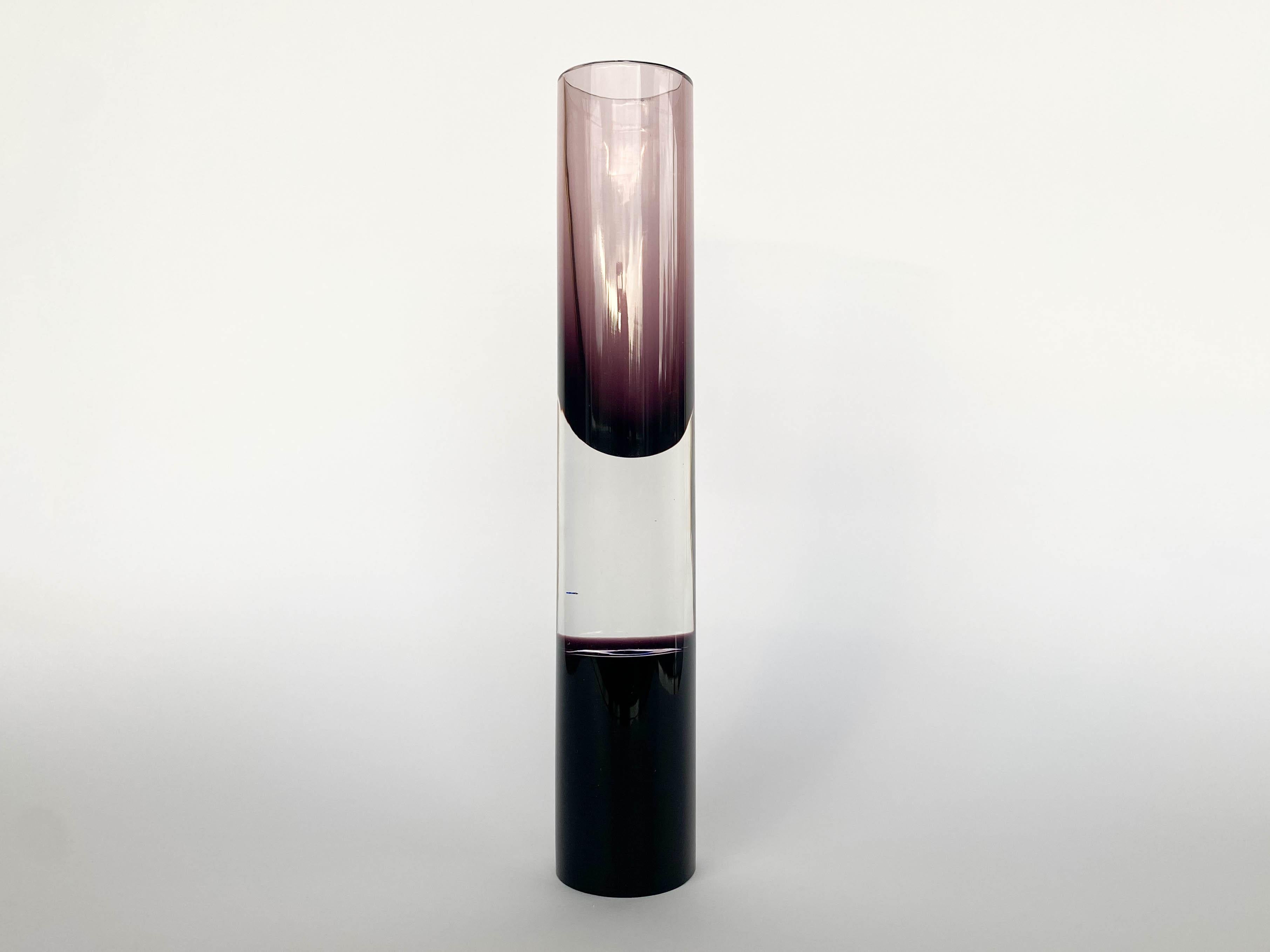 This is a unique opportunity to own the exceptionally rare Vase Model 3585, designed by renowned Finnish designer Tapio Wirkkala for Iittala in 1956. Known for his innovative approach to Scandinavian design, Wirkkala skillfully combines organic