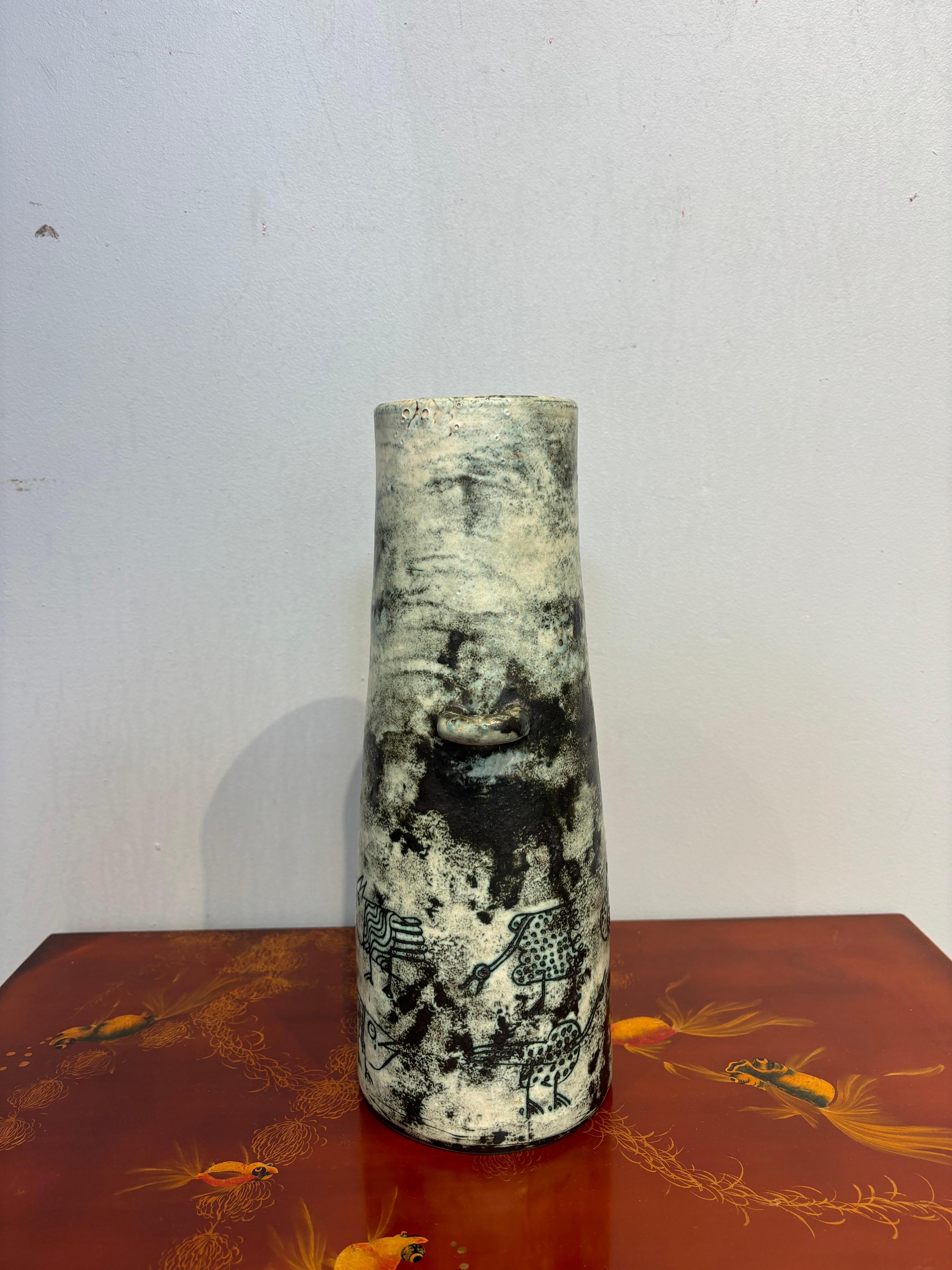 Vase à anses par Jacques Blin Bon état - En vente à SAINT-OUEN-SUR-SEINE, FR