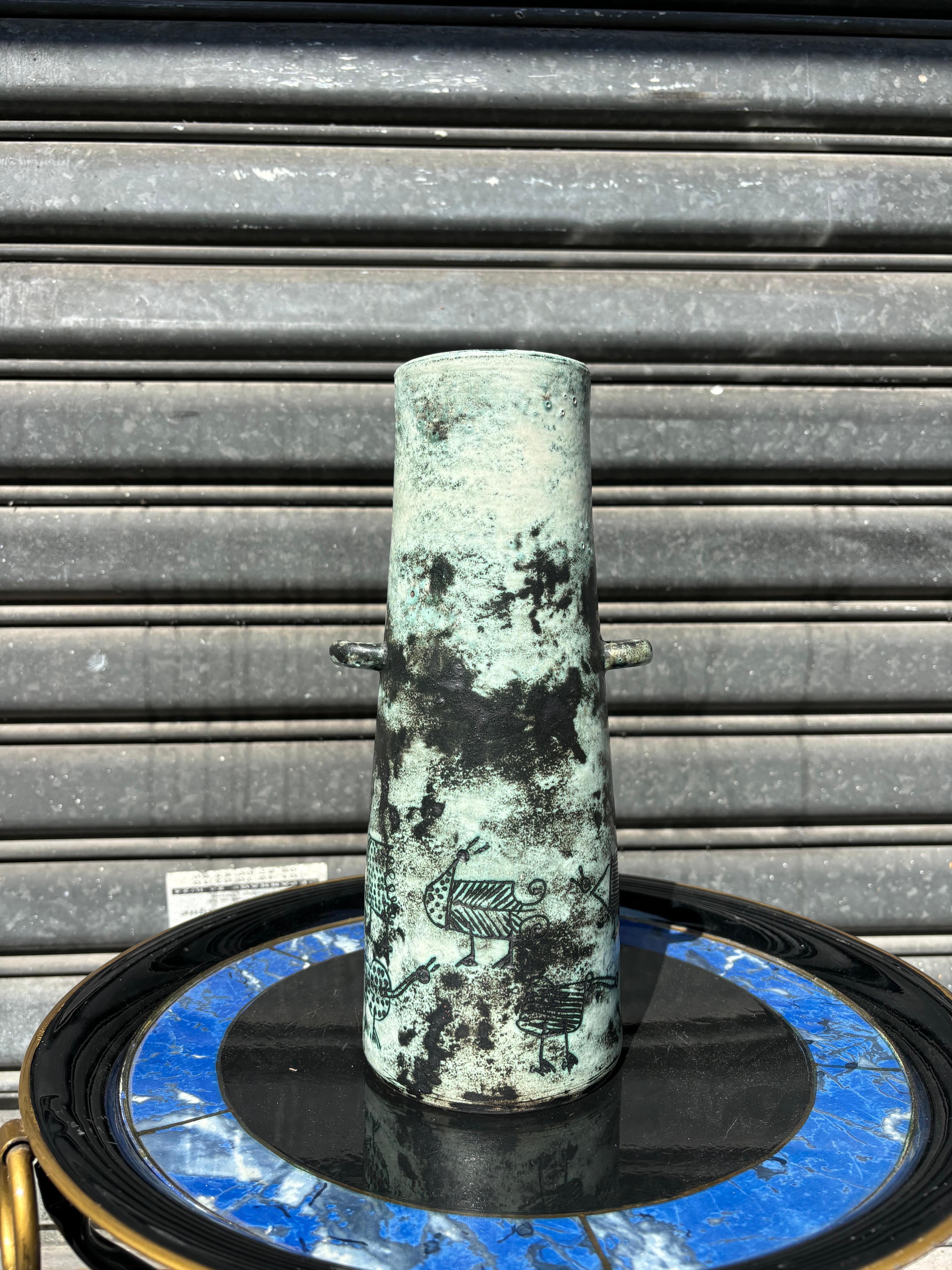 Céramique Vase à anses par Jacques Blin en vente