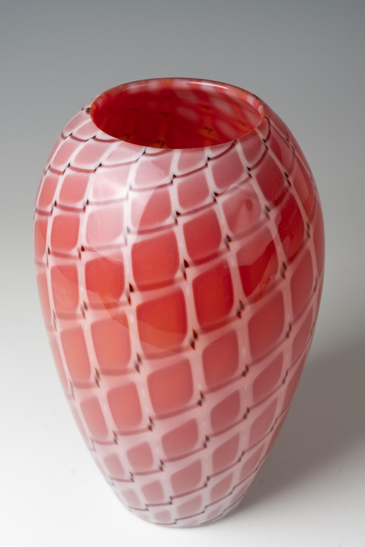 Fatto a mano Vaso ''A losanghe'' Archimede Seguso, Murano, 1952 ca. in vendita