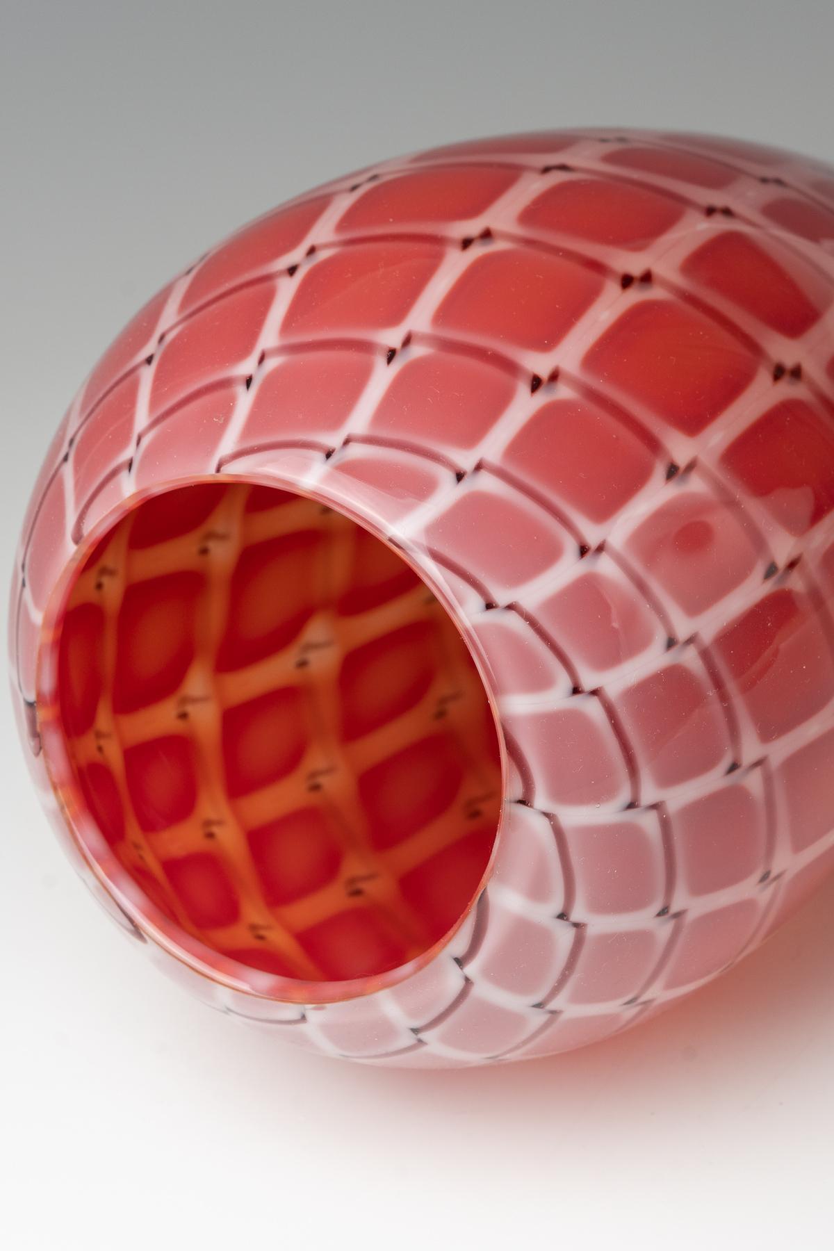 Vetro di Murano Vaso ''A losanghe'' Archimede Seguso, Murano, 1952 ca. in vendita