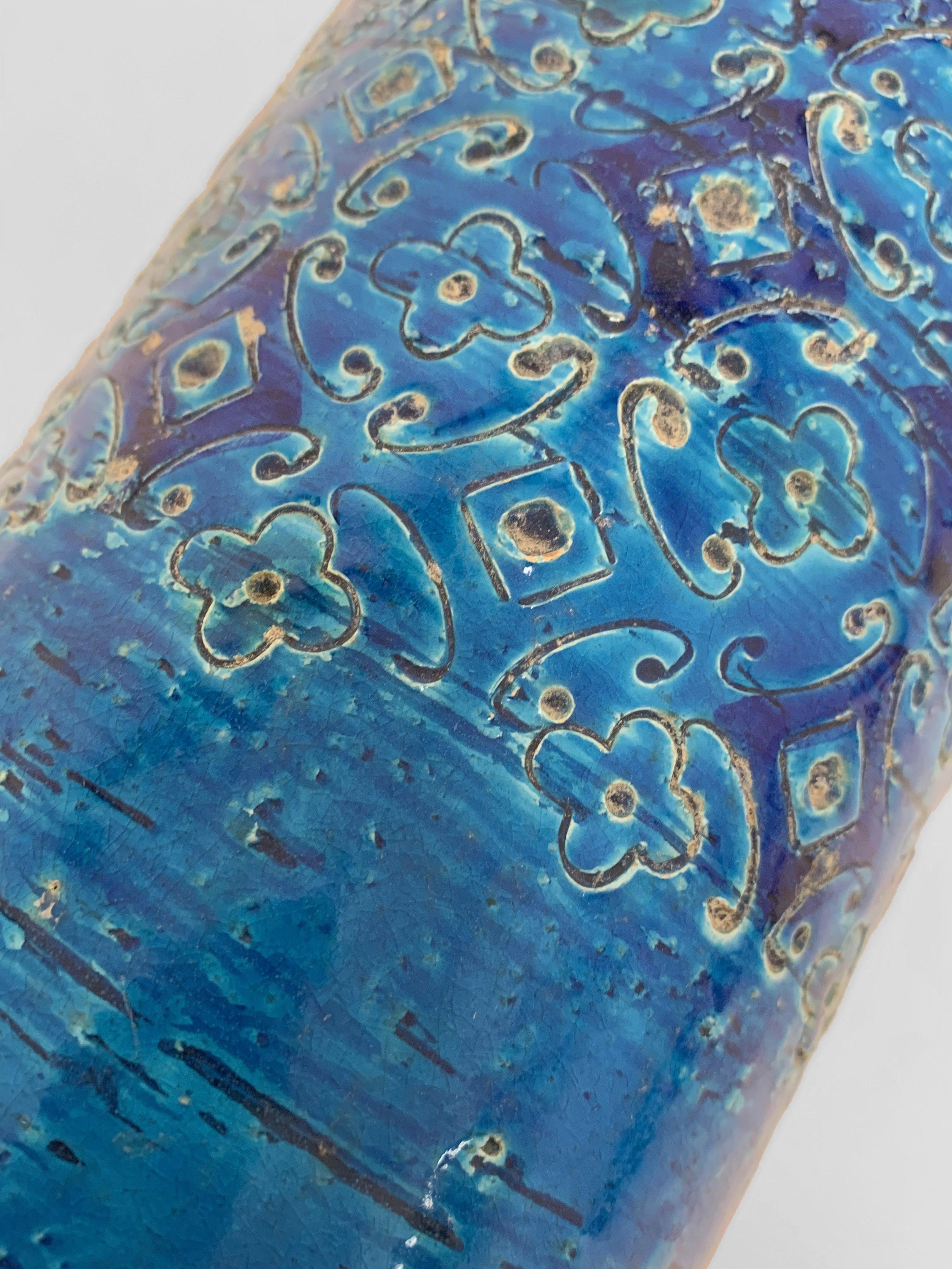 Vase Aldo Londi, Bitossi Ceramics, Rimini Blue, Italy, 1960s 1