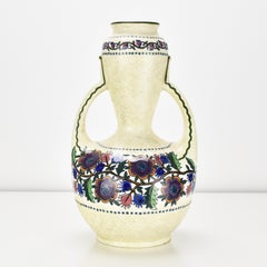 Vase Amphora Österreich Jugendstil Bohemia Teplitz Keramik Secessionist