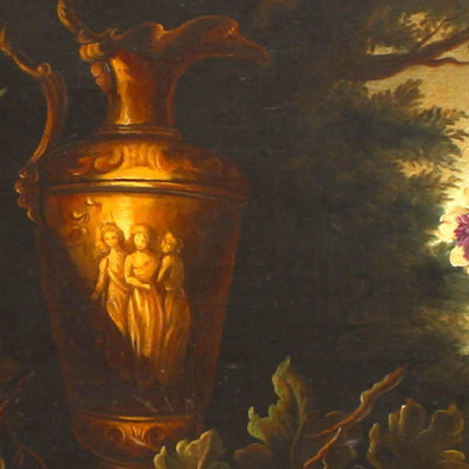 Vase and Fruit Still Life (Unbekannt) im Angebot