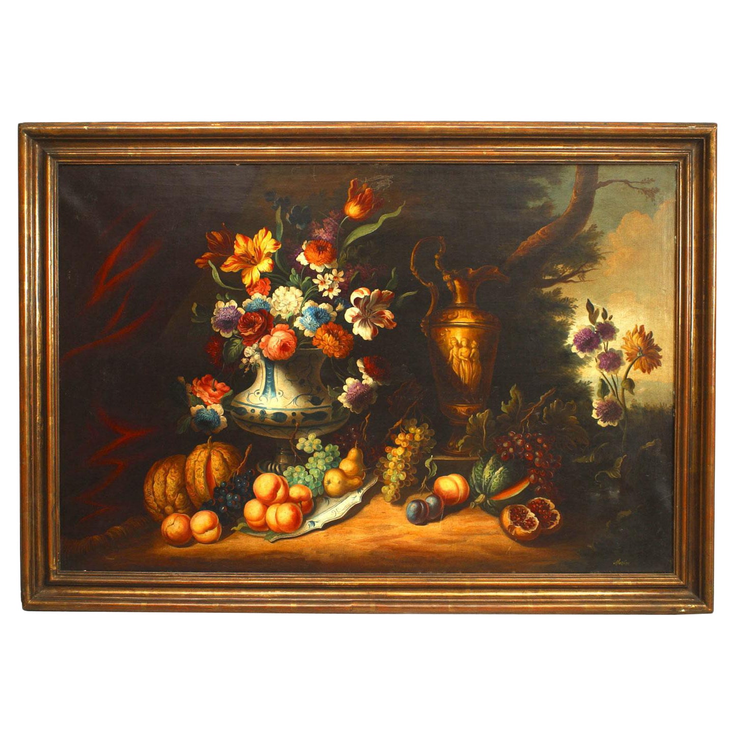 Vase and Fruit Still Life