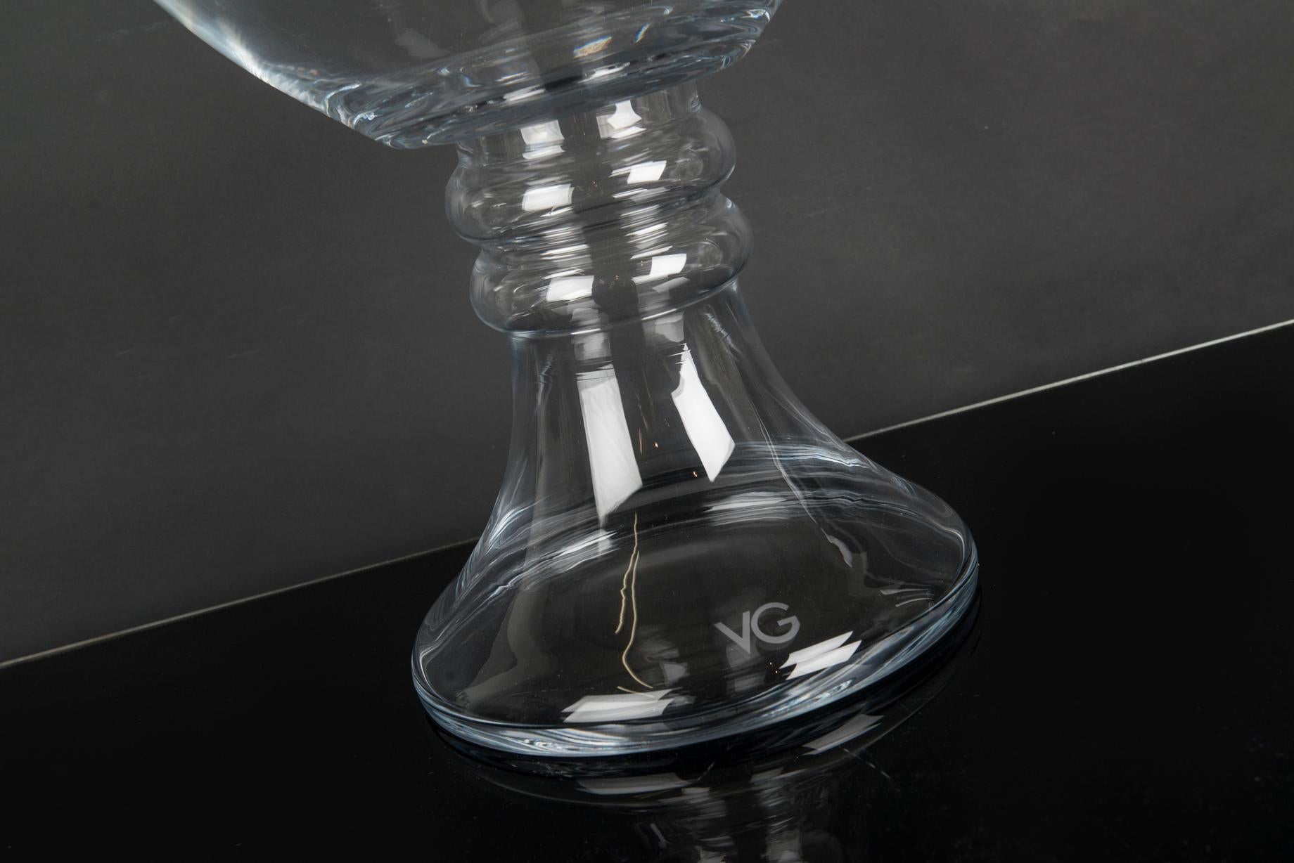 Modern Vase Ann Clear, in Glass, Italy For Sale