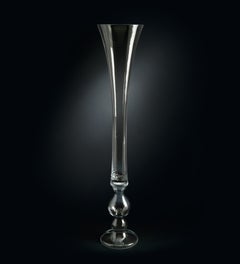 Vase Annalisa, Clear Color, in Glass, Italy