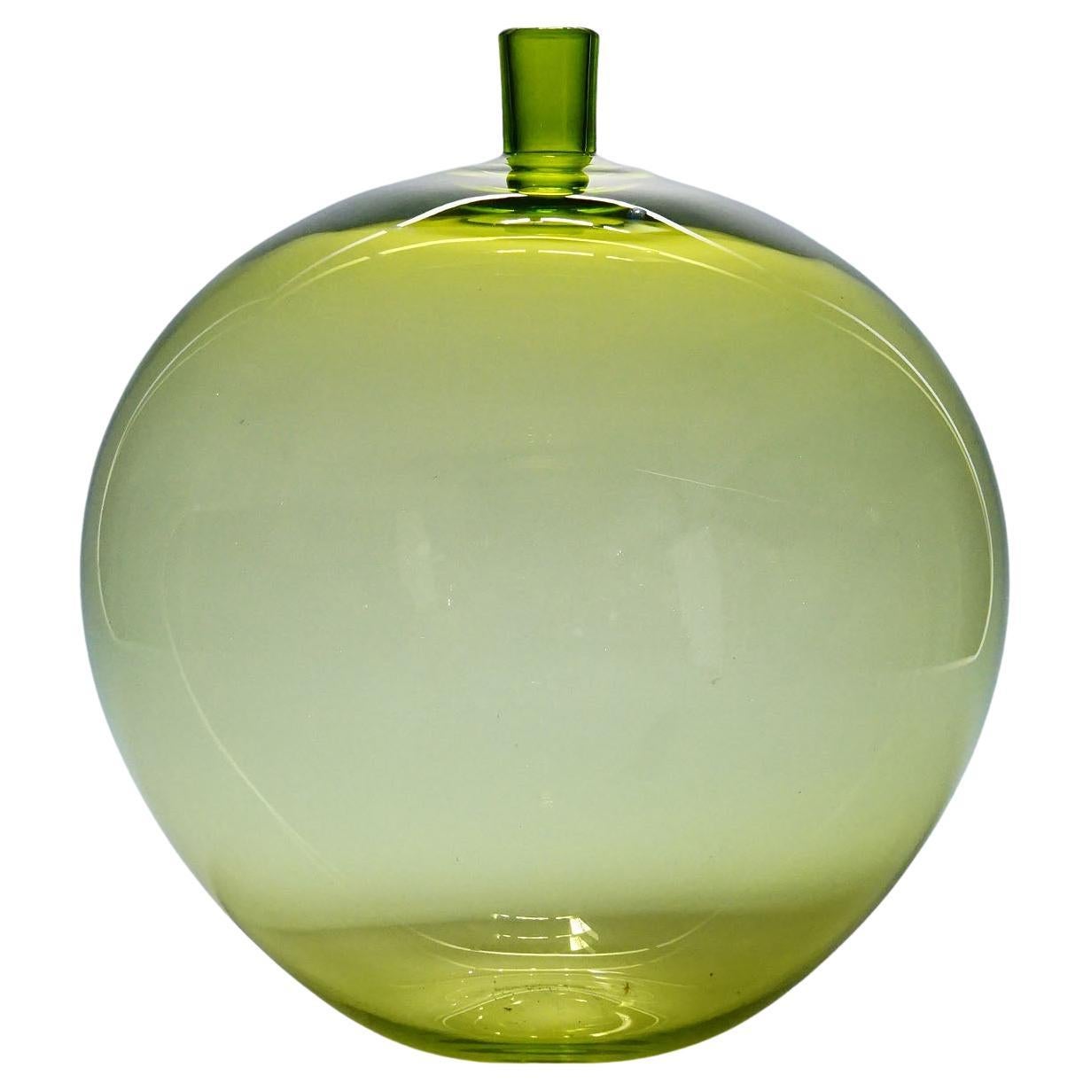 Vase Apple Designed by Ingeborg Lundin for Orrefors Sweden, 1955