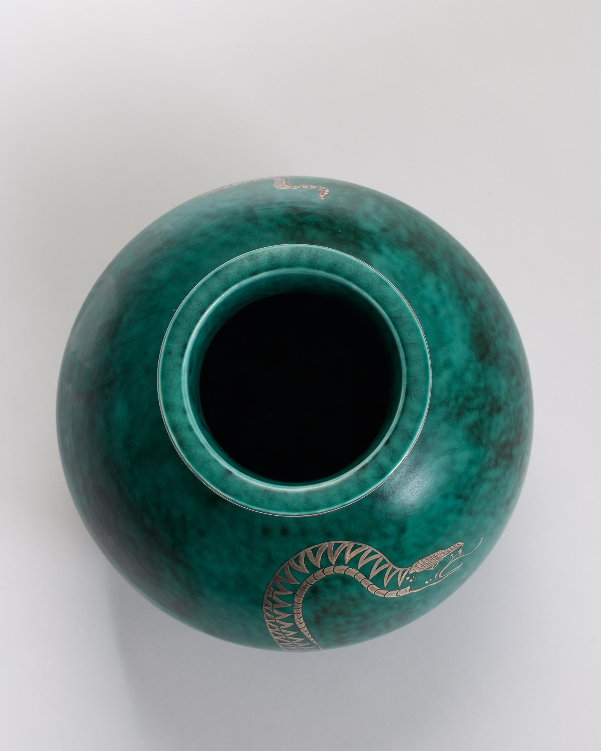 Vase ‘Argenta’ designed by Wilhelm Kåge for Gustavsberg, Sweden 1930s 2